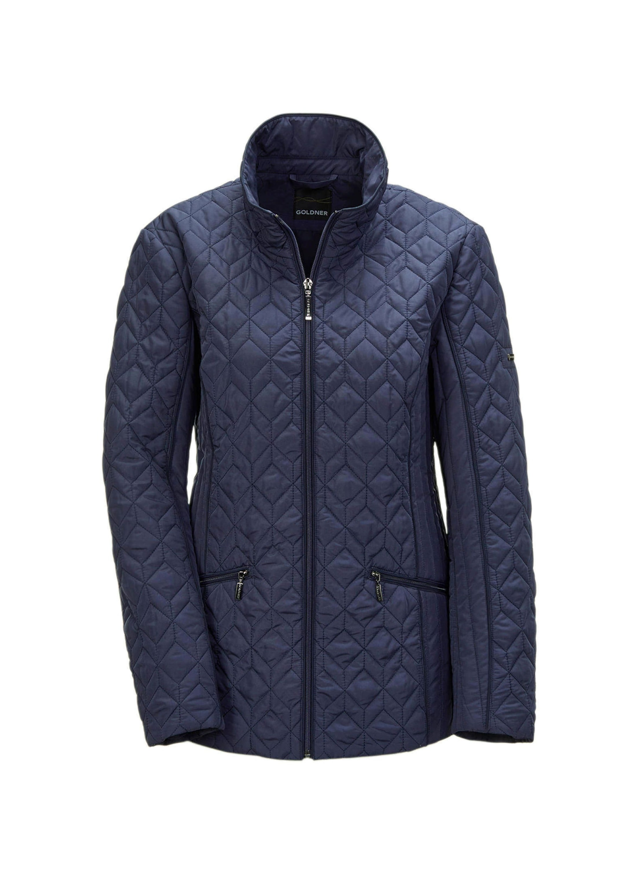 GOLDNER Steppjacke "Winterjacke mit Stehkragen" Modern intepretierter Rautenstepp