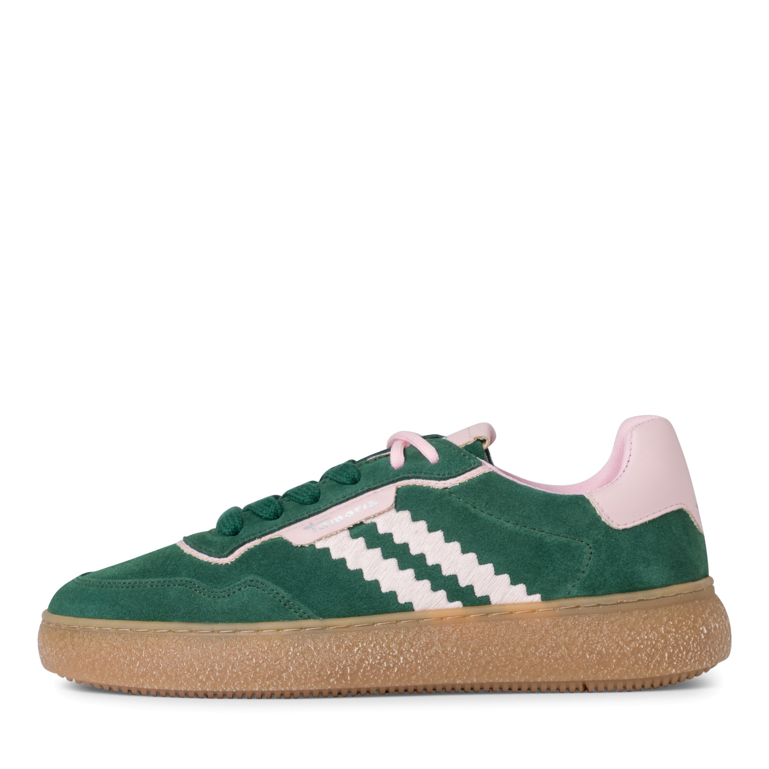 Tamaris Plateausneaker, Freizeitschuh, Halbschuh, Schnürschuh mit Kontrastbesatz