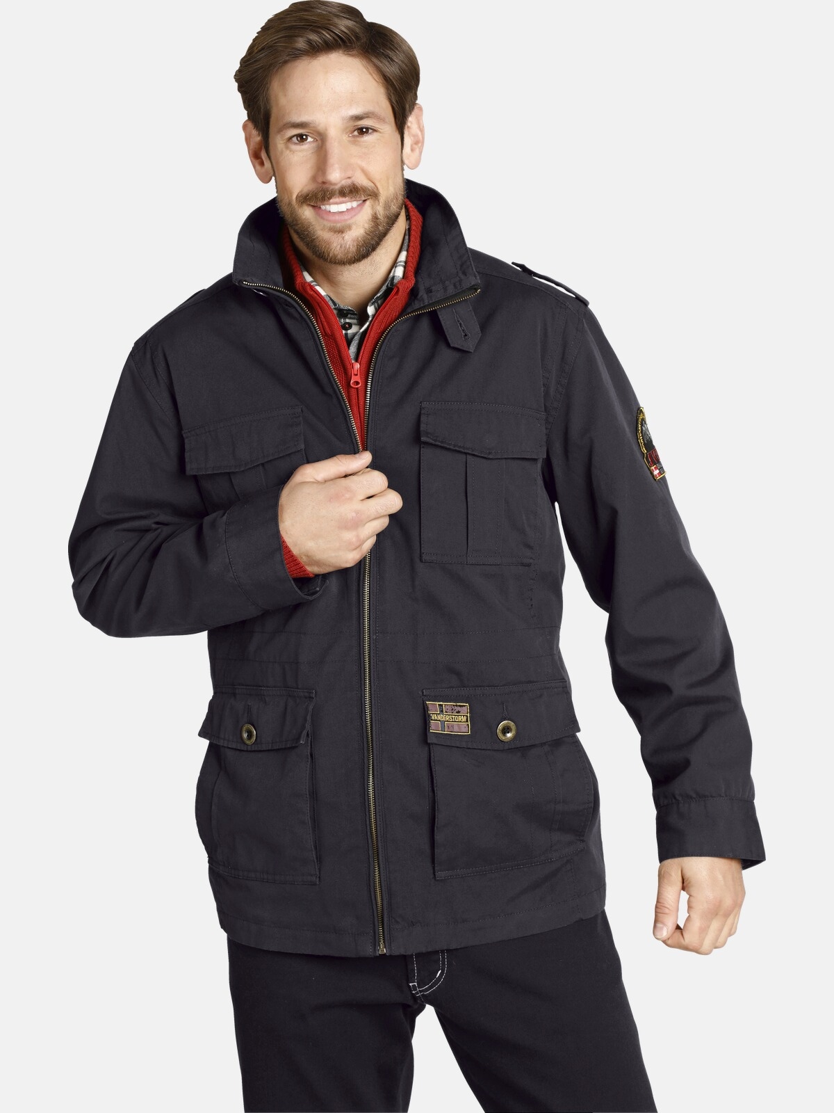 Fieldjacket »Fieldjacket BROR«, (1 St.), ohne Kapuze, in modischem Used-Optik