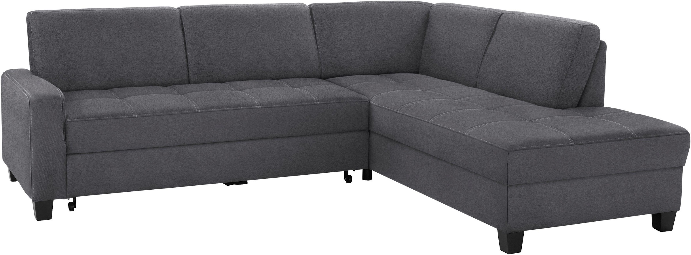 DOMO collection Ecksofa "Florentina zeitlos und elegant, Sitznähte als Desi günstig online kaufen