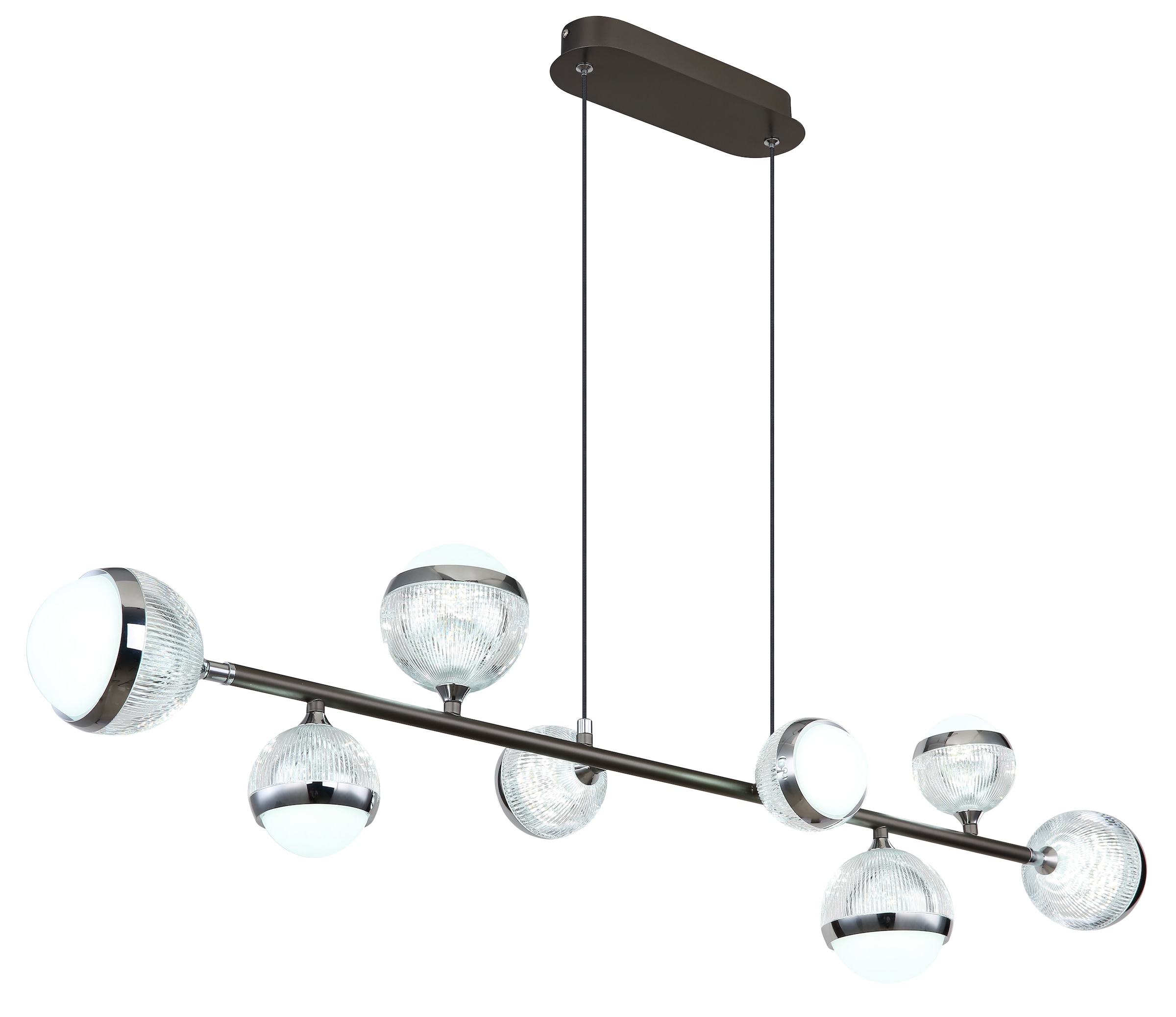 GLOBO LIGHTING LED Pendelleuchte »UNTSY«, Leuchtmittel LED-Modul | LED fest integriert, Hängelampe/Hängeleuchte/Wohnzimmer/Esstisch/elegant