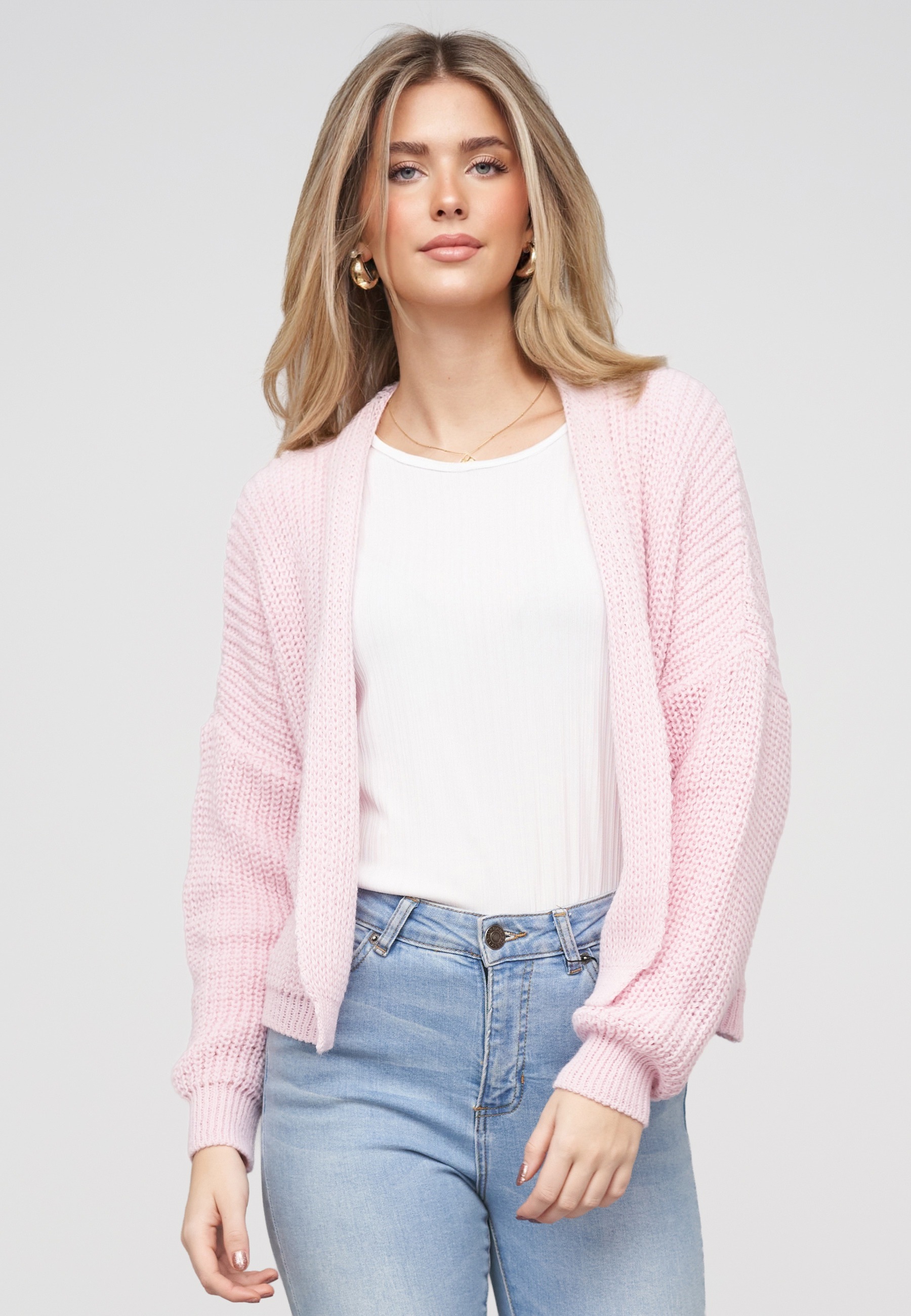 CLOUD 5IVE Cardigan »CLOUD 5IVE Open Oversized Knit Cardigan« 1