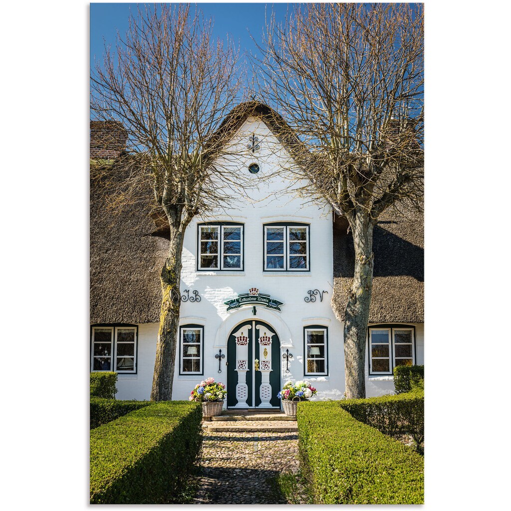 Artland Wandbild »Historisches Haus Comandeur Teunis«, Gebäude, (1 St.)