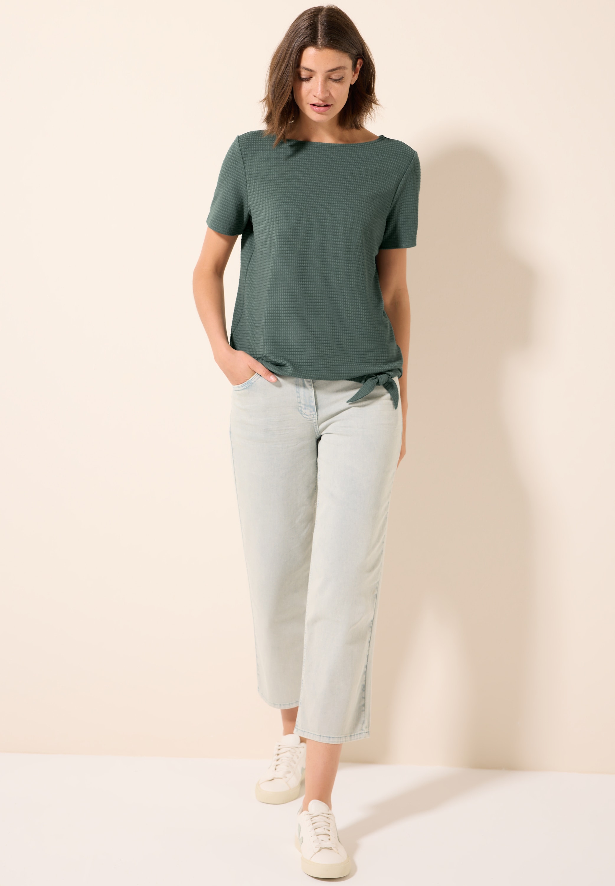 Cecil T-Shirt, mit Knoten Detail