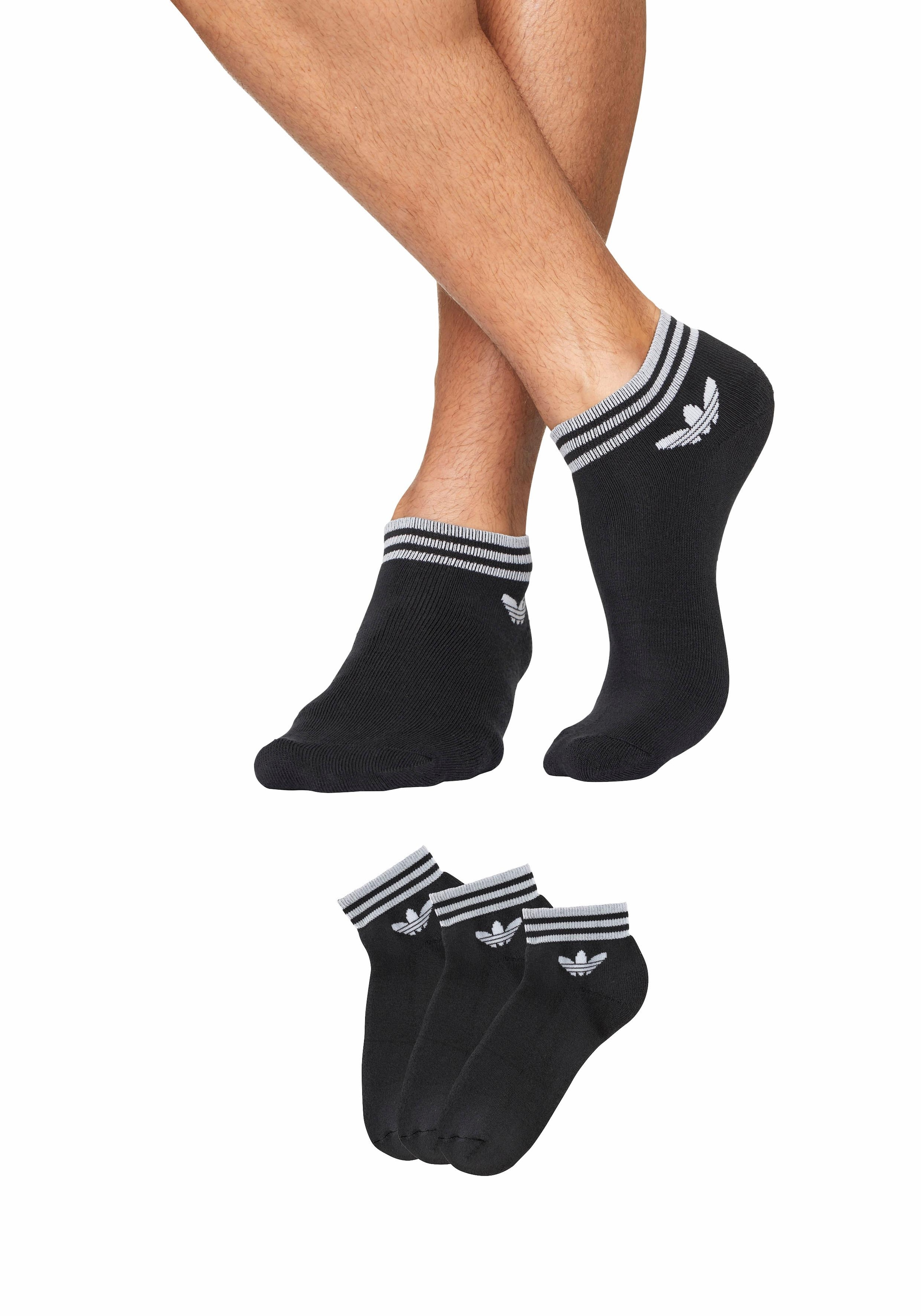 adidas Originals Sportsocken »TREFOIL ANKLE, 3 PAAR«, (3 Paar)