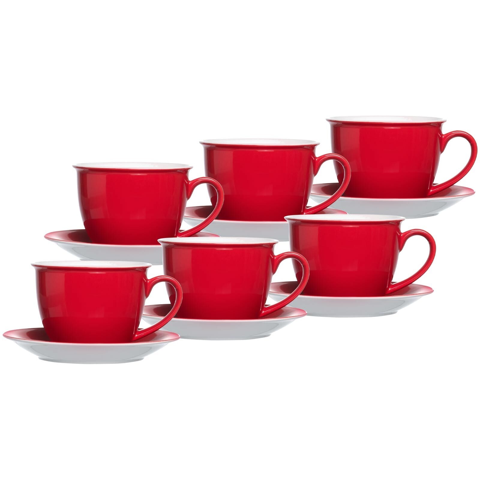 Ritzenhoff & Breker Tasse "Milchkaffee Tassen mit Untertassen Doppio 350 ml günstig online kaufen