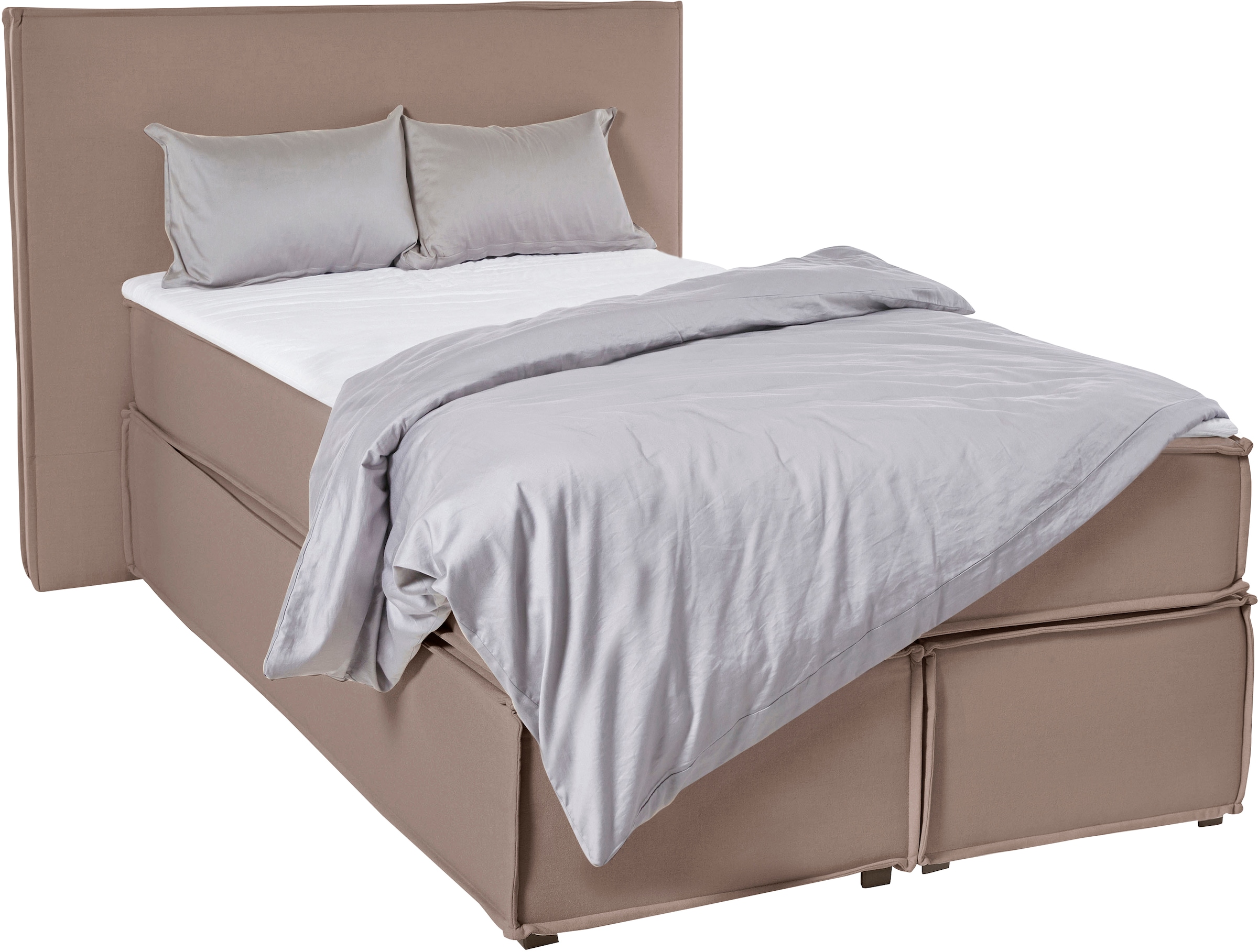 LeGer Home by Lena Gercke Boxspringbett "Yuma" incl. Topper, in 4 Breiten, 3 Matratzenarten und je 2 Härtegraden