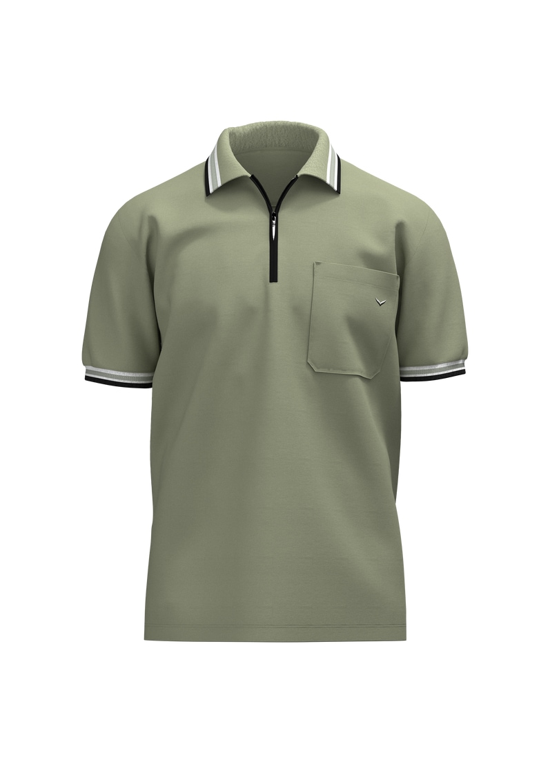 Trigema Poloshirt "TRIGEMA Poloshirt mit Reißverschluss" 1 günstig online kaufen