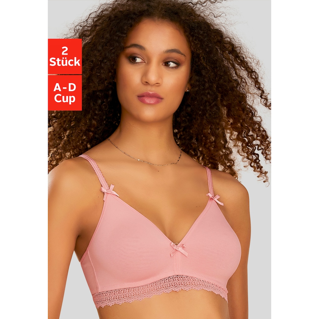 petite fleur Bralette-BH, (Packung, 2 Stück)