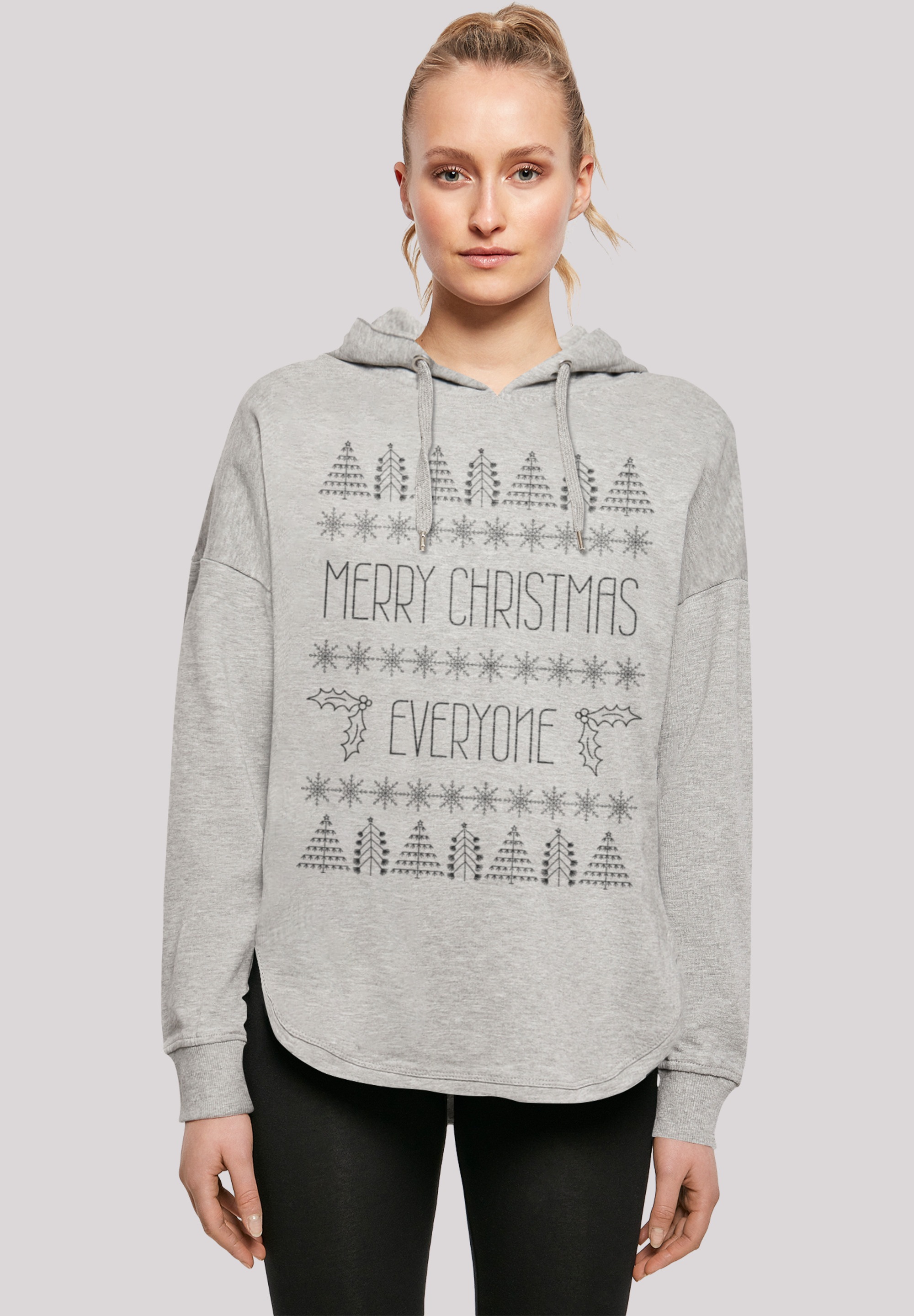 F4NT4STIC Kapuzenpullover "Merry Christmas Everyone Weihnachten", Print