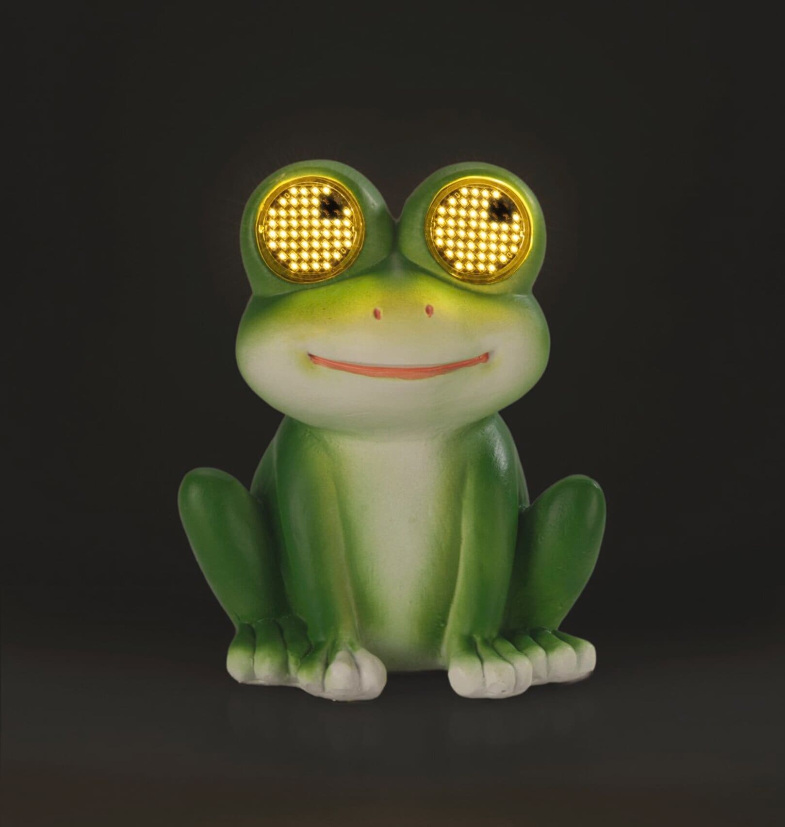 Maximex LED Dekofigur »Modell Blinky Eyes Frosch« Warmweiß solarbetriebene Gartenfigur mit leuchtenden Augen, für Garten & Balkon