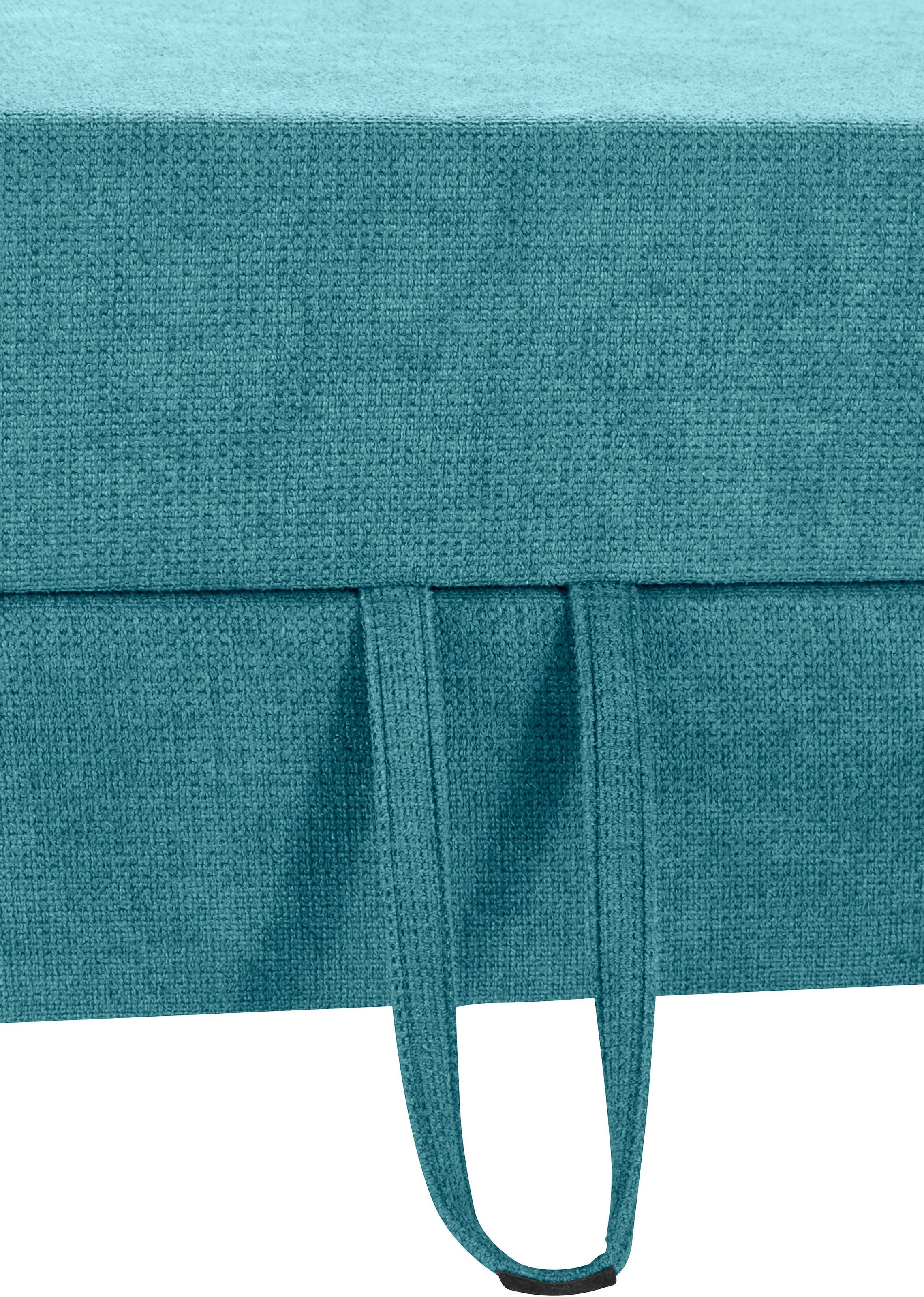 Places of Style Ecksofa »Cornwall L-Form«, incl. Sitztiefenverstellung, mit Bettfunktion und Kopfteilverstellung
