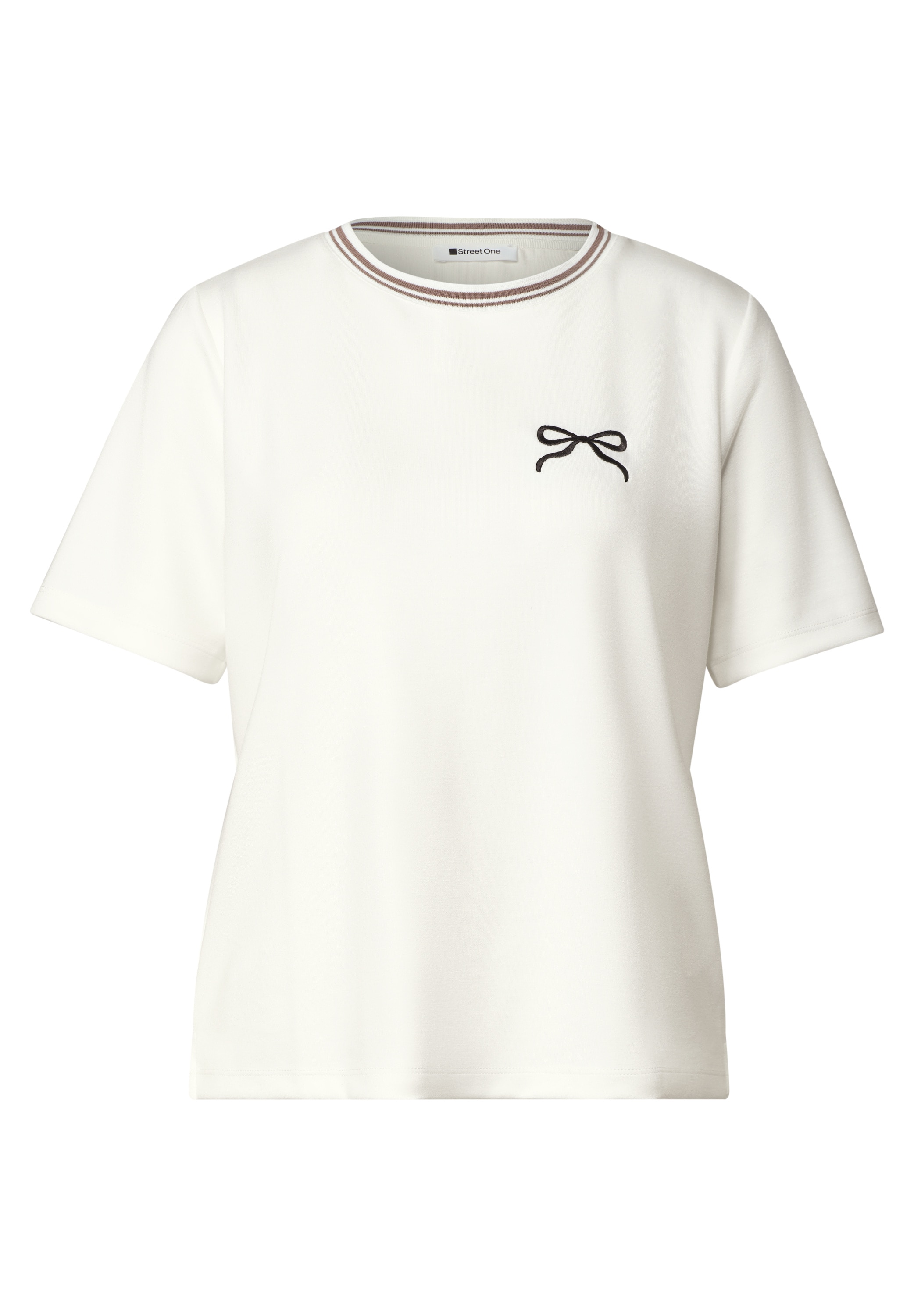 STREET ONE T-Shirt mit Rundhalsausschnitt