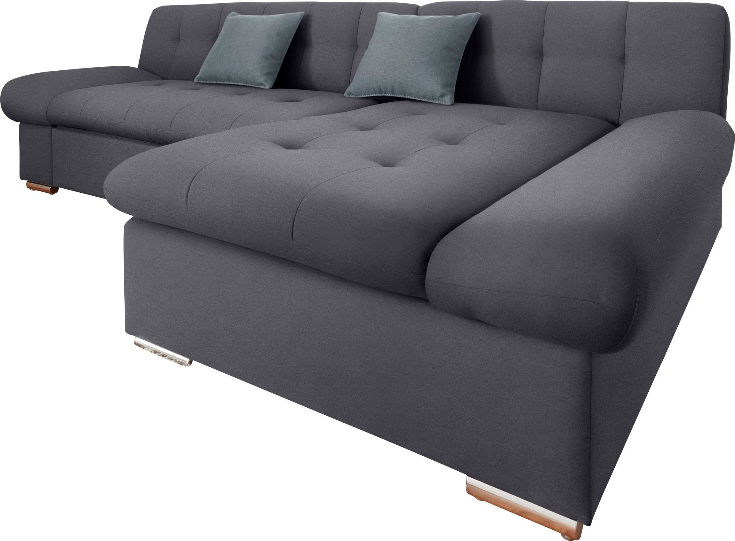 TRENDMANUFAKTUR Ecksofa "Reggae II, moderne Optik, Armteilverstellung, B/T günstig online kaufen