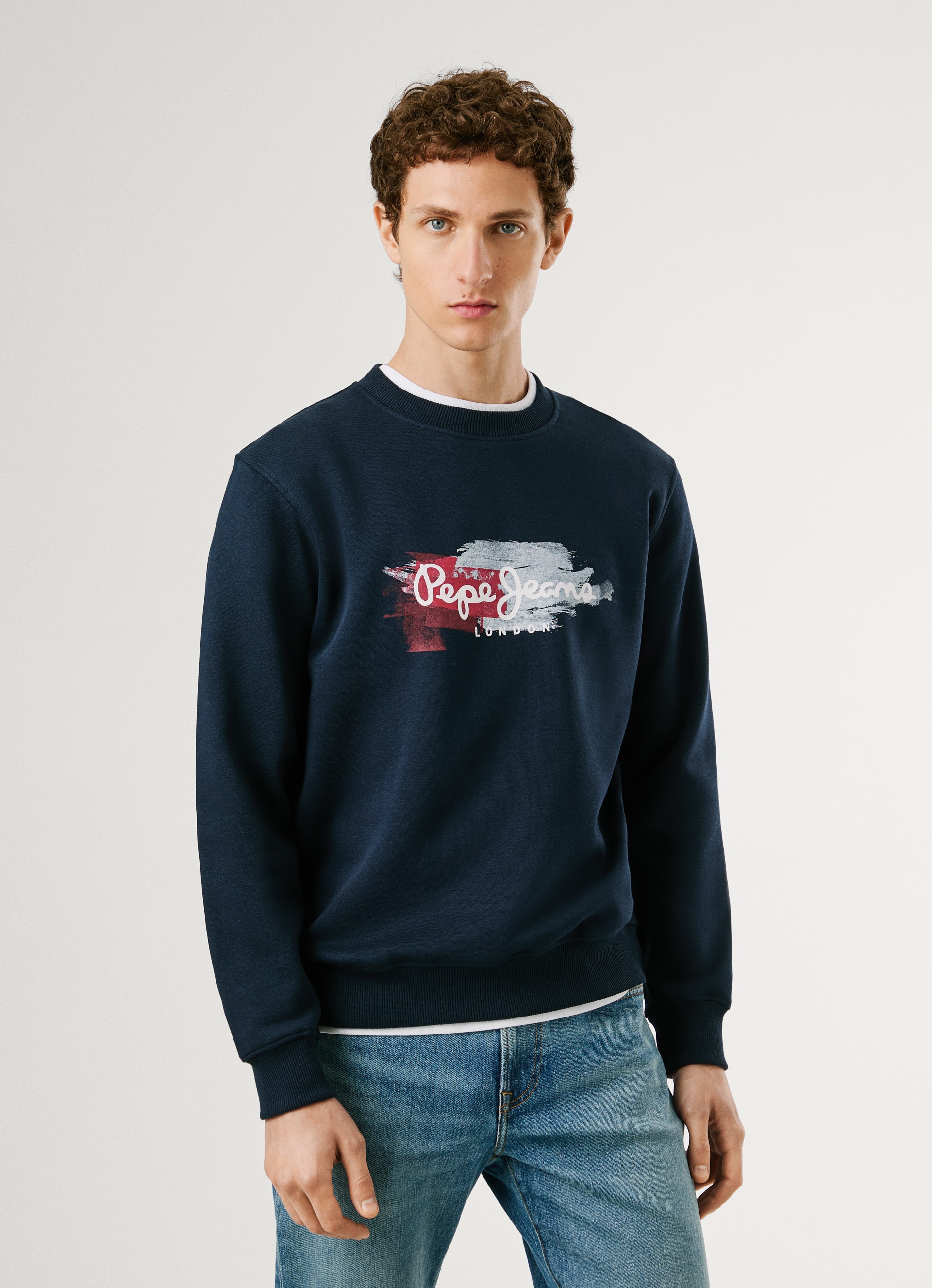 Pepe Jeans Sweatshirt "TREY CREW" Regular Fit mit Rundhals günstig online kaufen