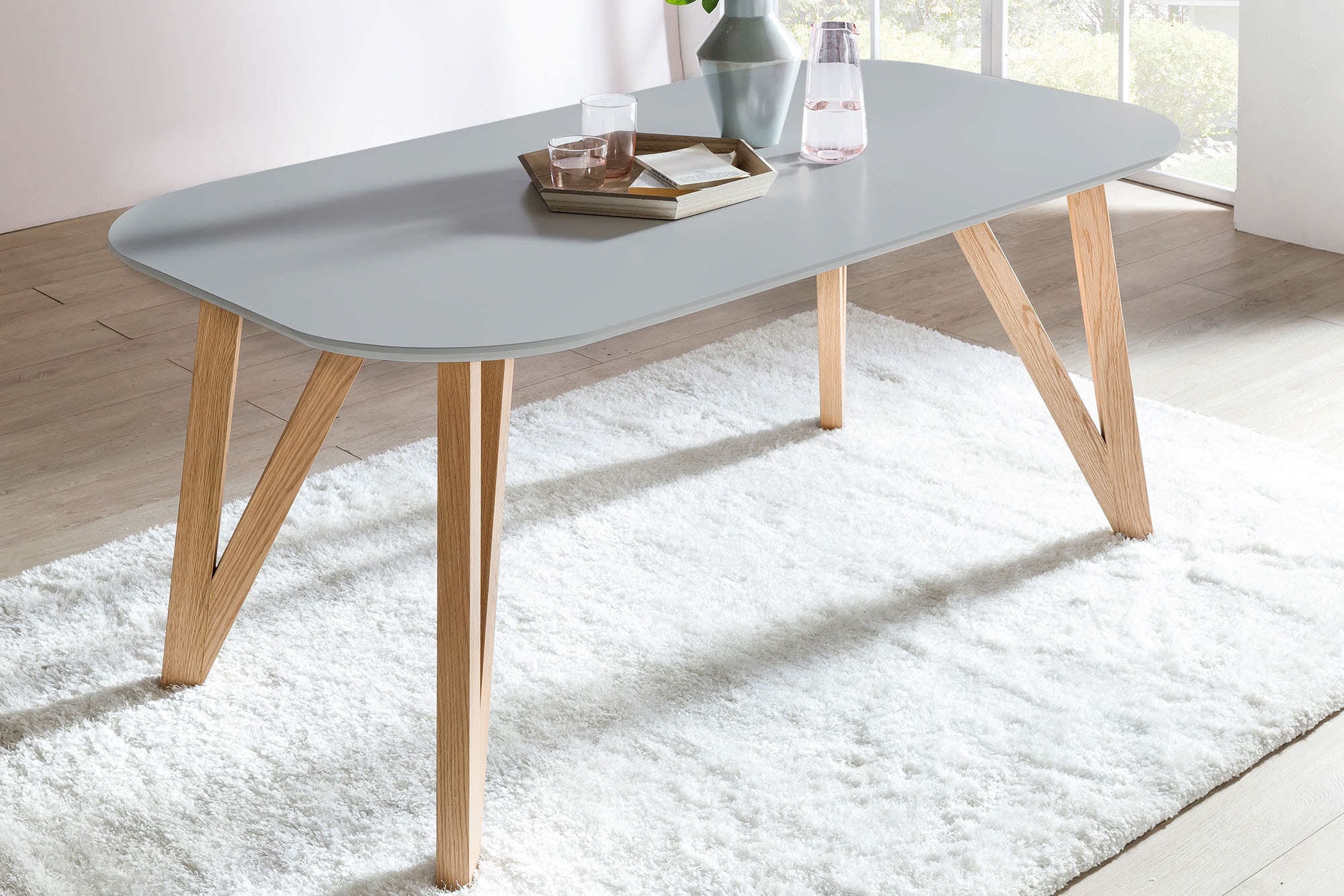 SalesFever Esstisch "Solna - Stilvoller Esstisch für Ihr Zuhause" Massive E günstig online kaufen