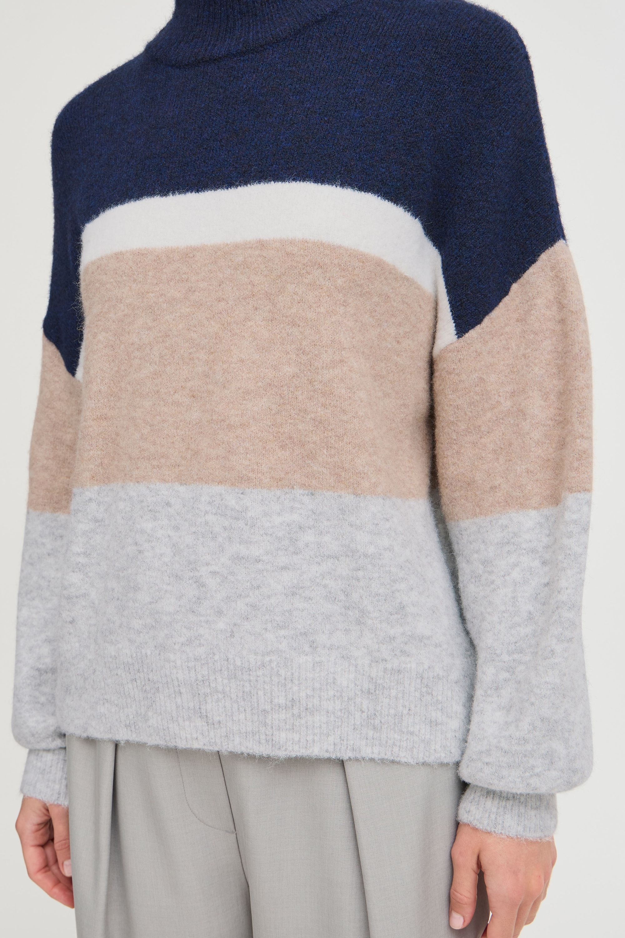 b.young Rollkragenpullover »Rollkragenpullover BYOMEA STRIPED JUMPER 2 -«