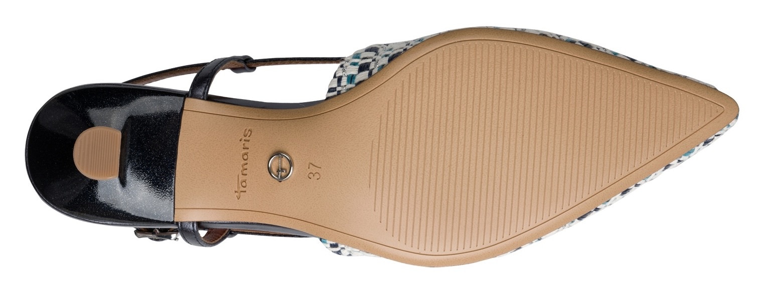 Tamaris Slingpumps  , Trichterabsatz, Businesschuh, Festtagsschuh, glänzende Schmucksteine