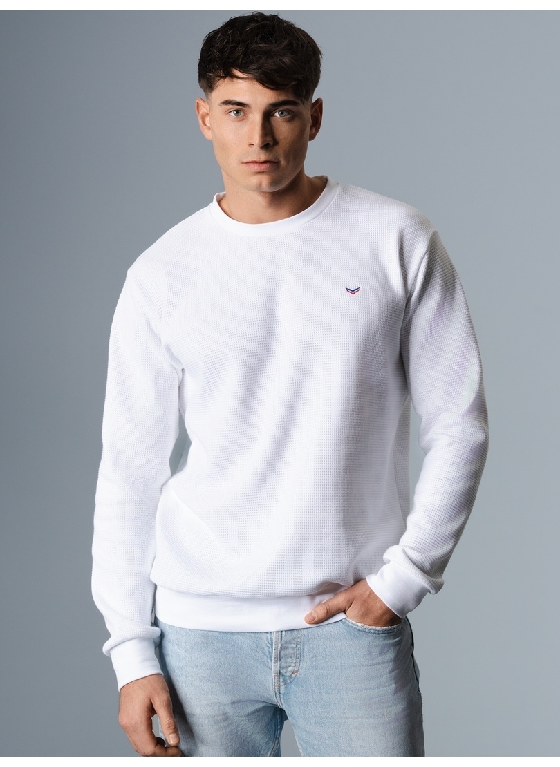 Trigema Sweatshirt »TRIGEMA Sweatshirt in Waffeloptik«