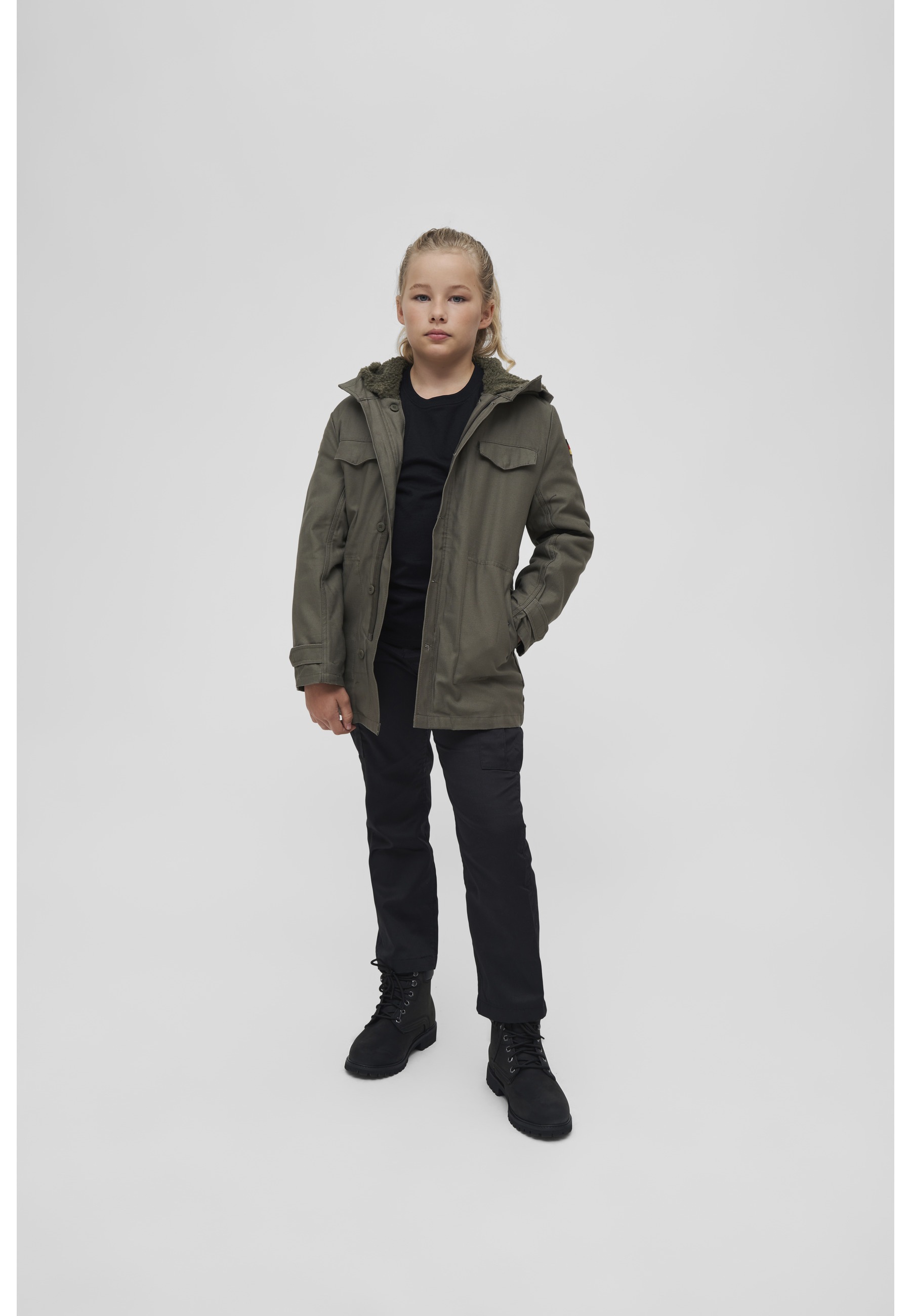 Brandit Parka »Brandit Herren Kids BW Parka« 1 Stk. tlg. mit Kapuze