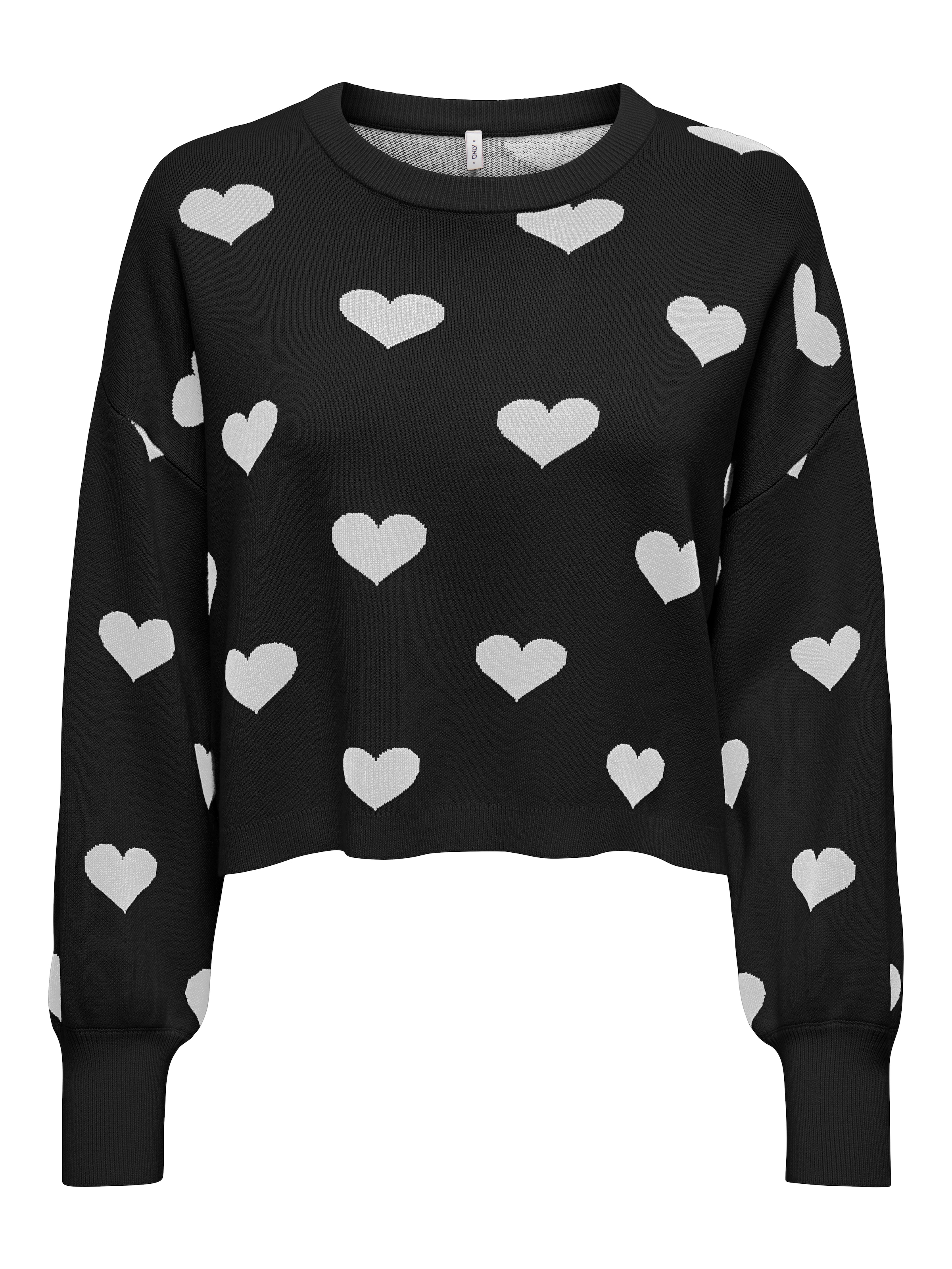 ONLY Strickpullover »ONLMONTANA LS JQ O-NECK CC KNT«, mit Rippbündchen