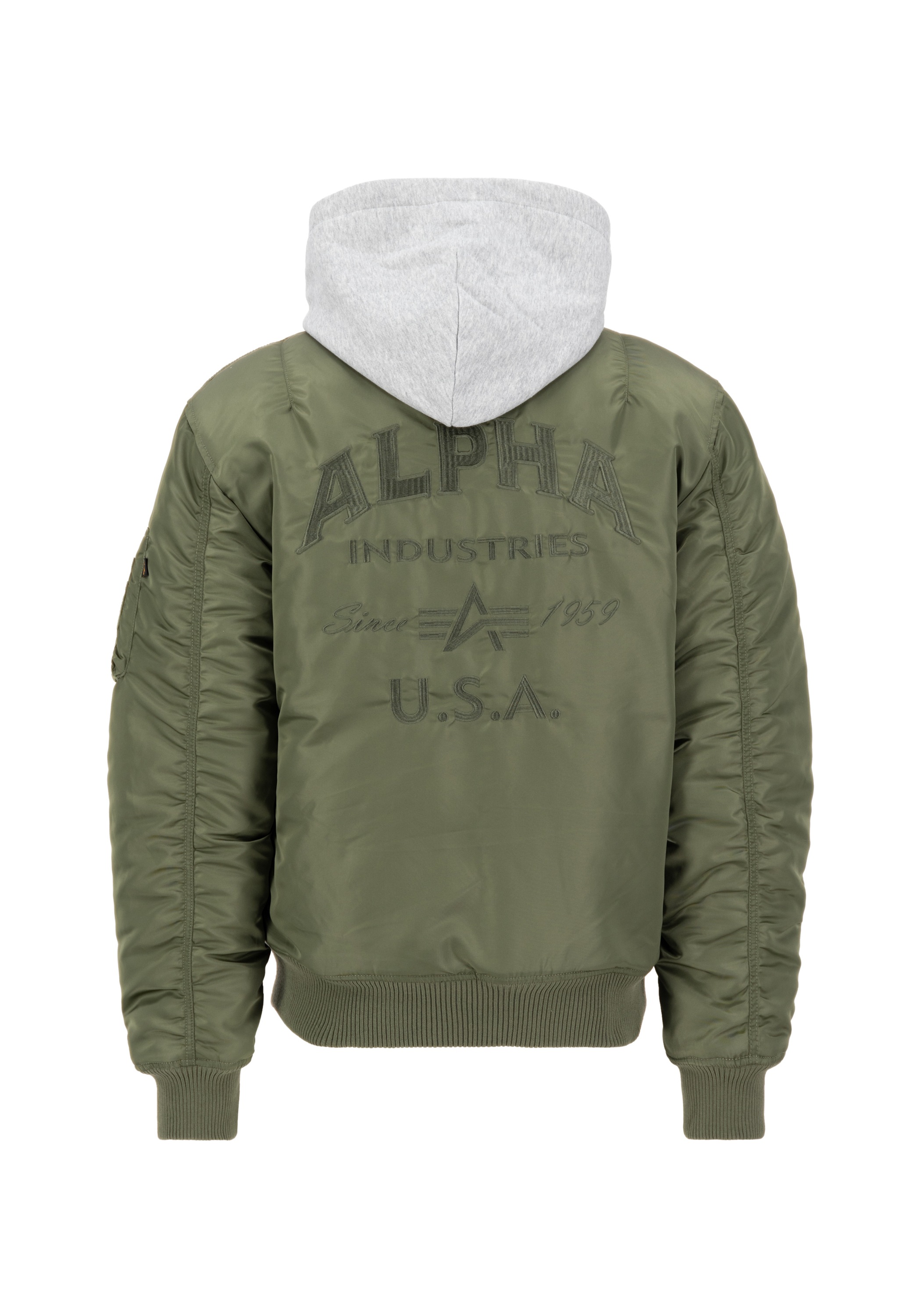 Alpha Industries Bomberjacke »Alpha Industries Men - Bomber Jackets MA-1 Zip Hood Back EMB«