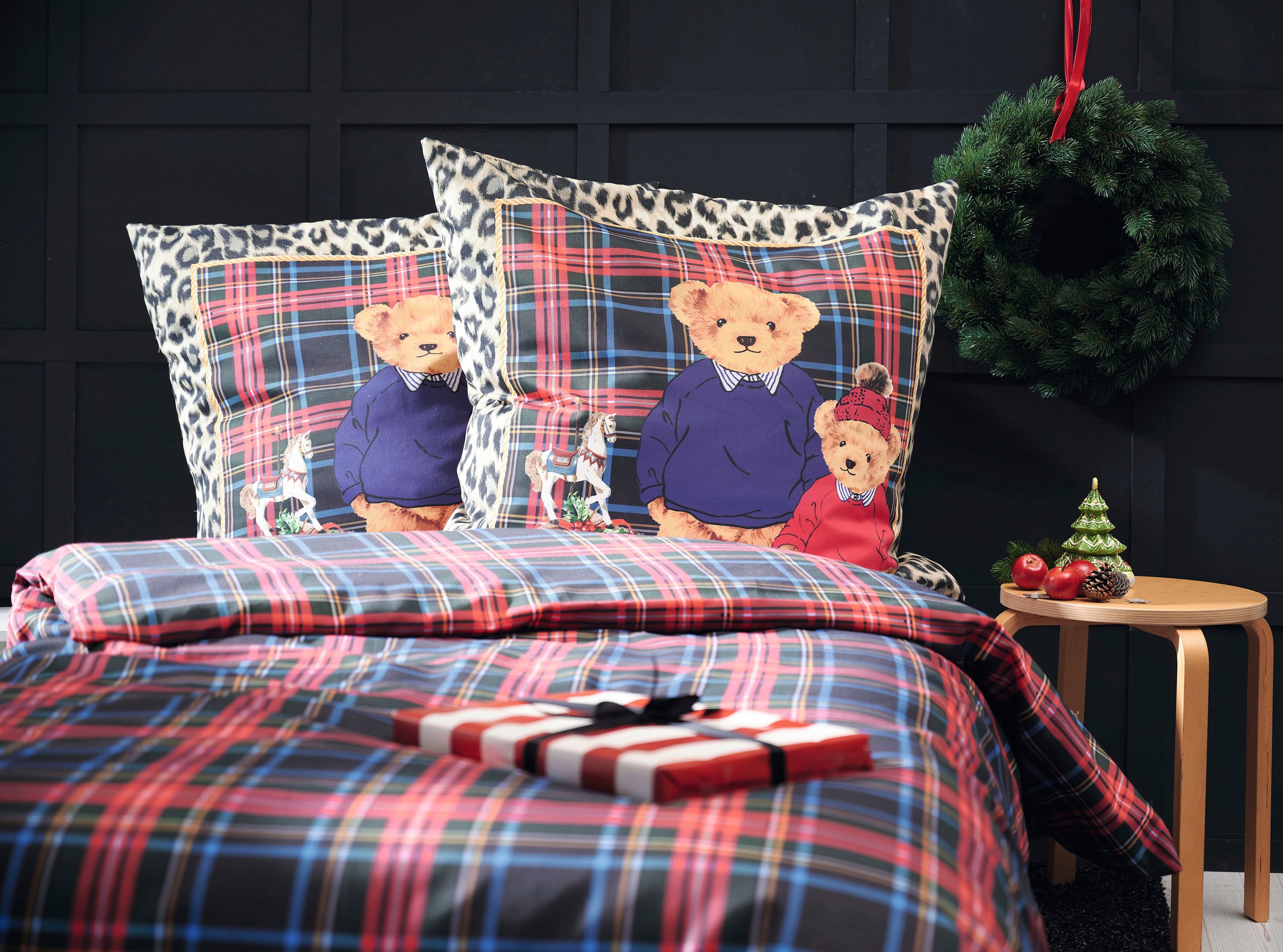 APELT Bettwäsche "Tommy" 2 Stk. tlg. Zwei niedliche Bärenkinder mit Leoumra günstig online kaufen