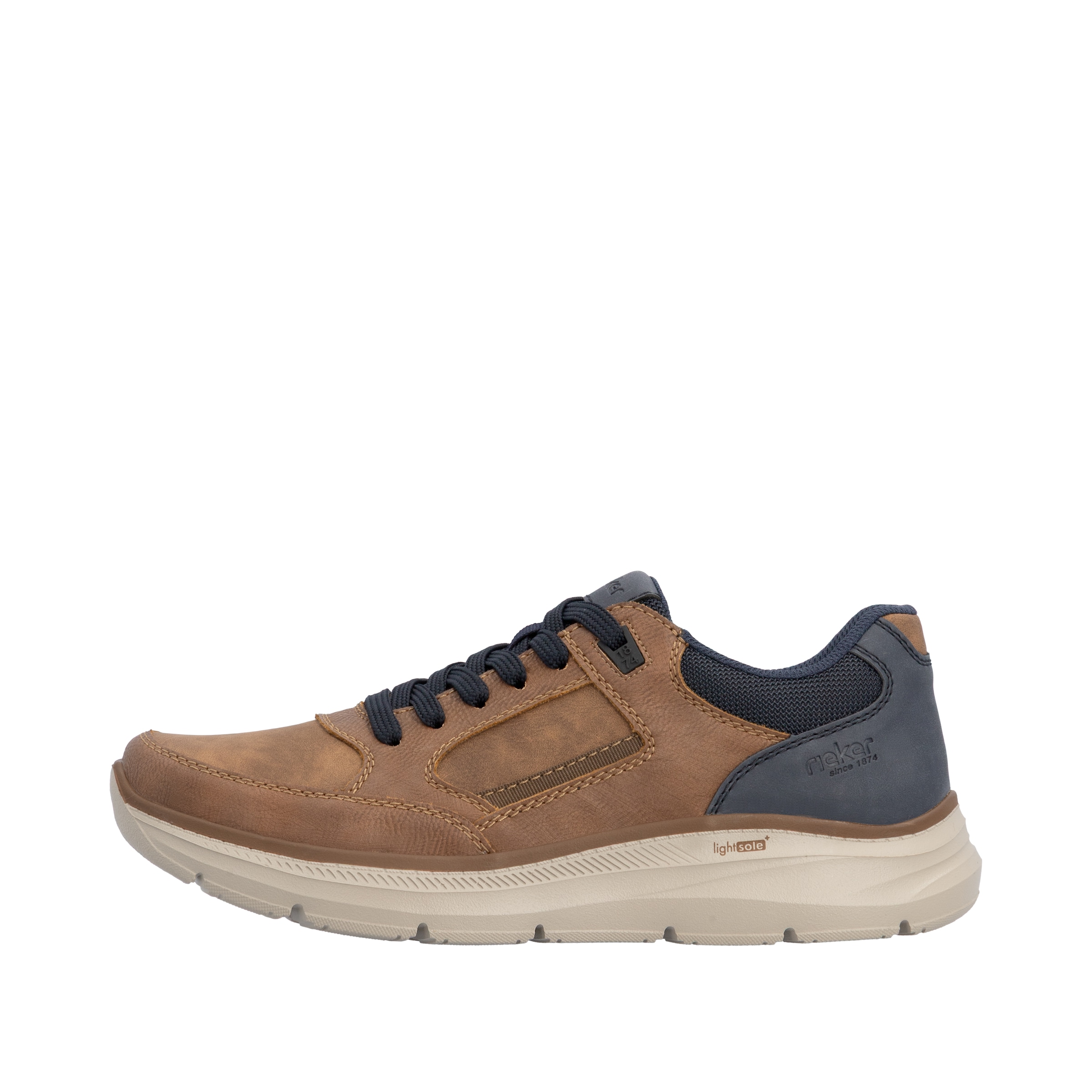 Rieker Sneaker  Schnürschuh, Halbschuh mit Kontrastbesatz, schmale Form