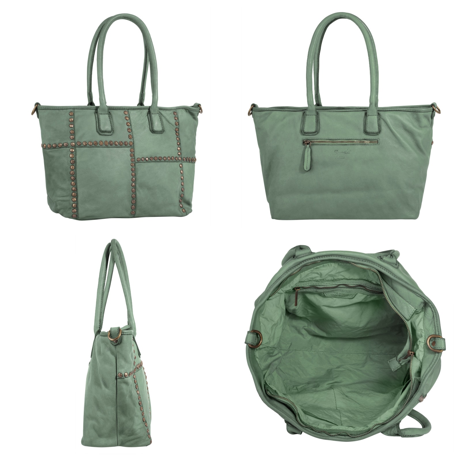 Samantha Look Shopper, echt Leder, Made in Italy