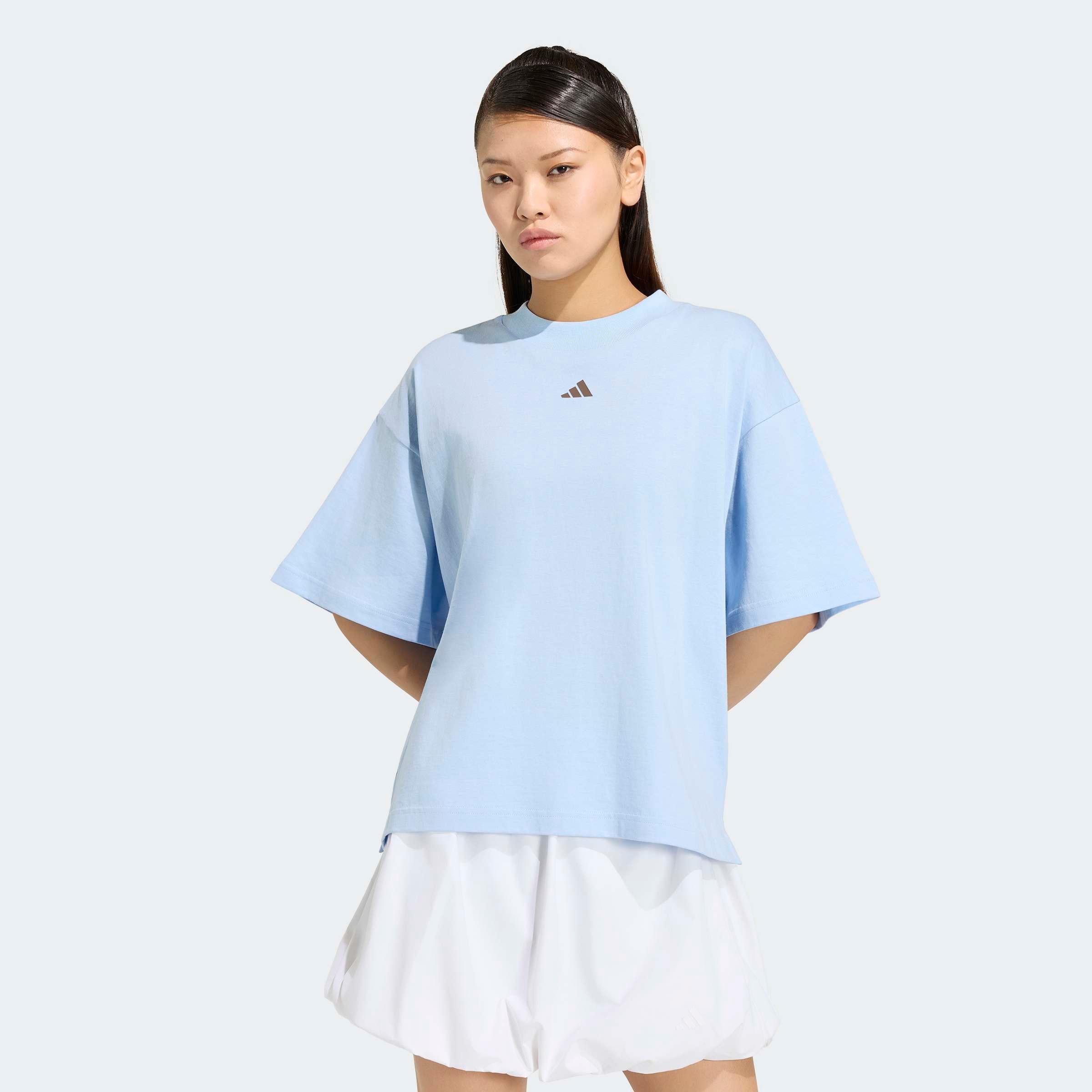 adidas Sportswear T-Shirt "3 STRIPES STUDIO BOYFRIEND" Print T-Shirt, locker geschnitten