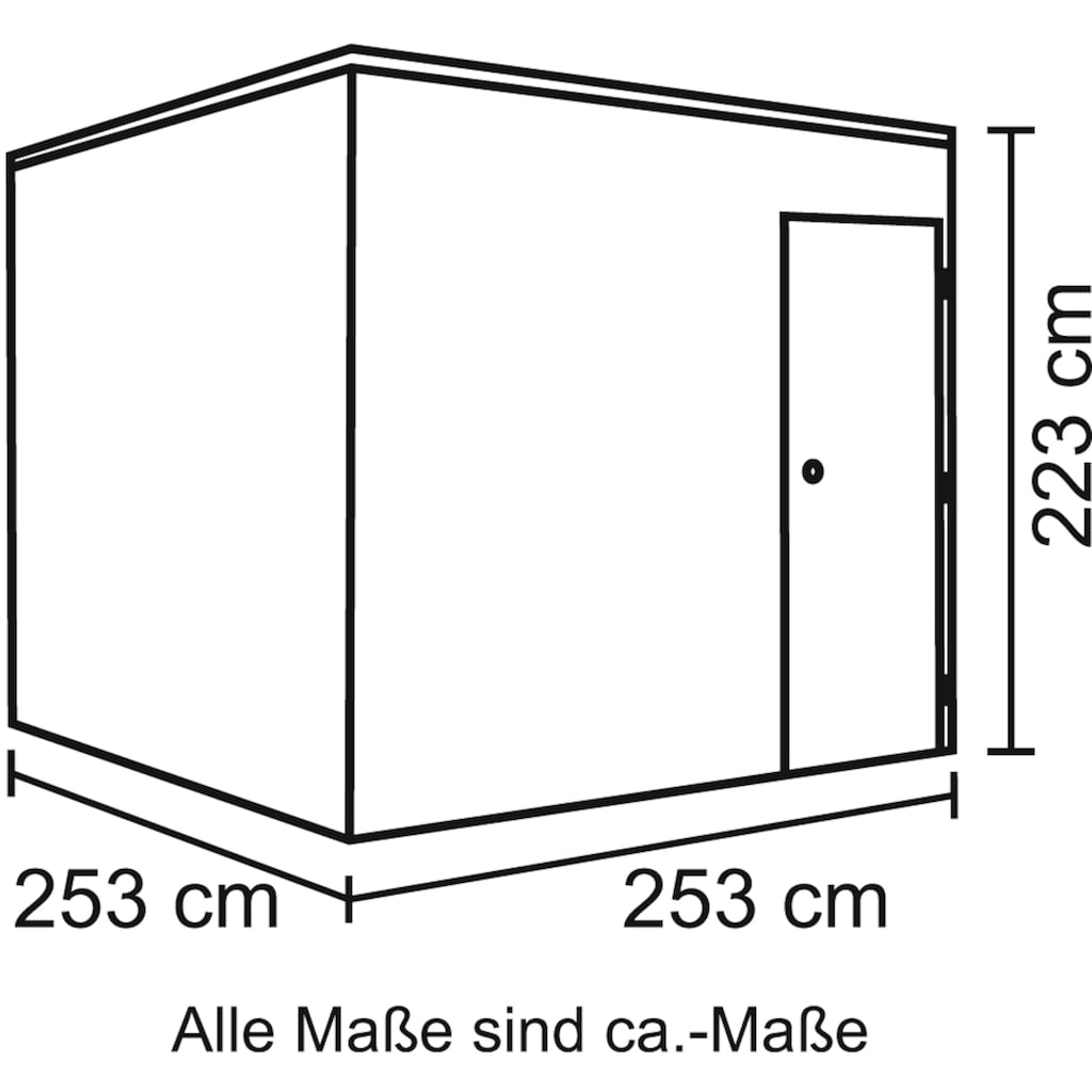 Skanholz Gartenhaus »CrossCube Brisbane 3«