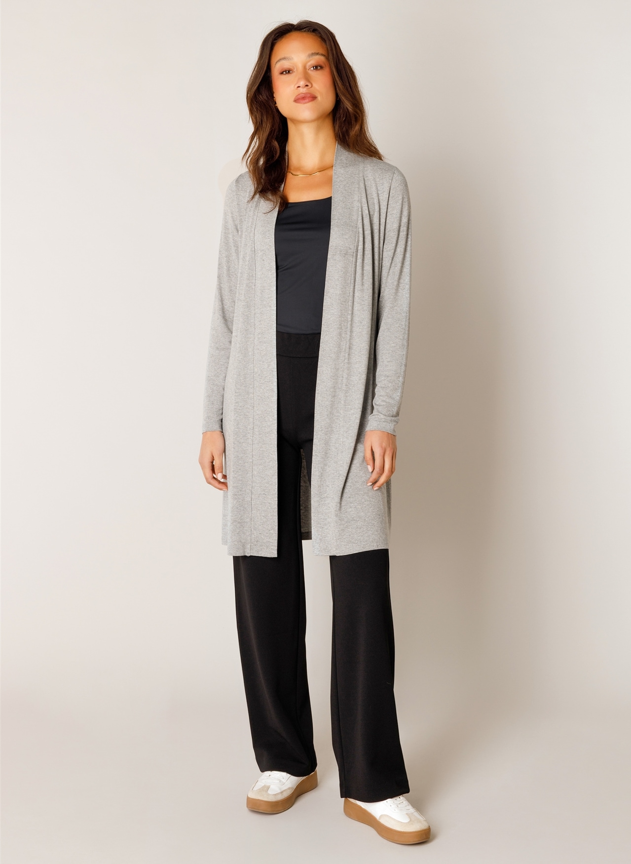 Base Level Longstrickjacke »Yayla Long« ohne Verschluss