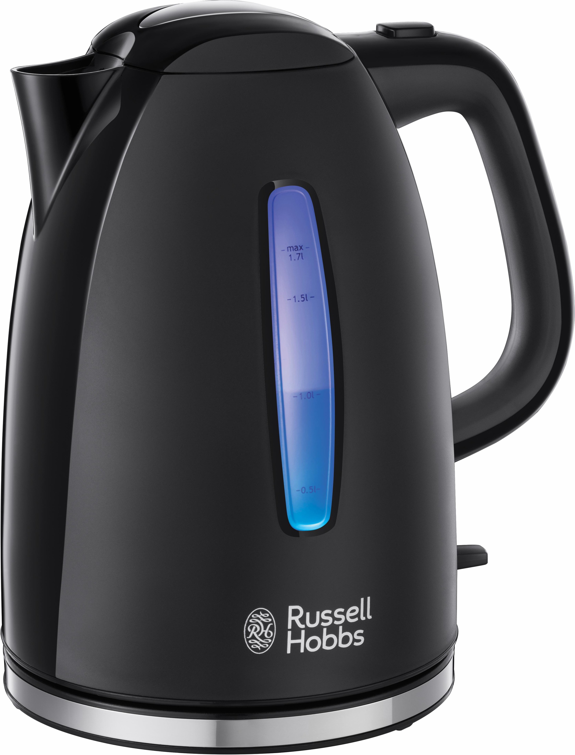 RUSSELL HOBBS Wasserkocher "Textures Plus+ 22591-70, Schwarz" 1,7 l 2400 W günstig online kaufen