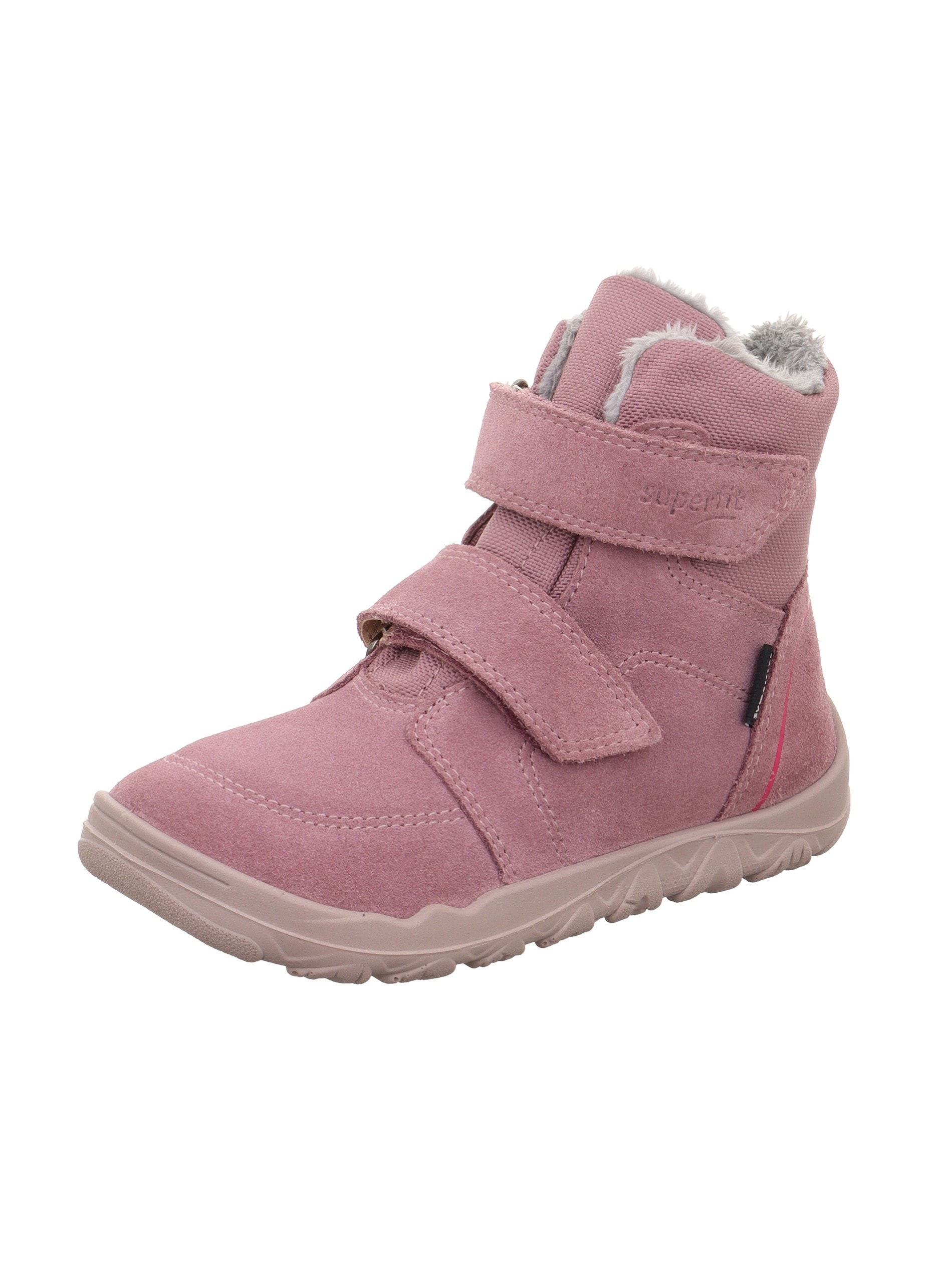 Superfit Barfußschuh "WALDERI, WMS: weit" Klettboots mit Fellimitat am Schaftrand, Größenschablone zum Download