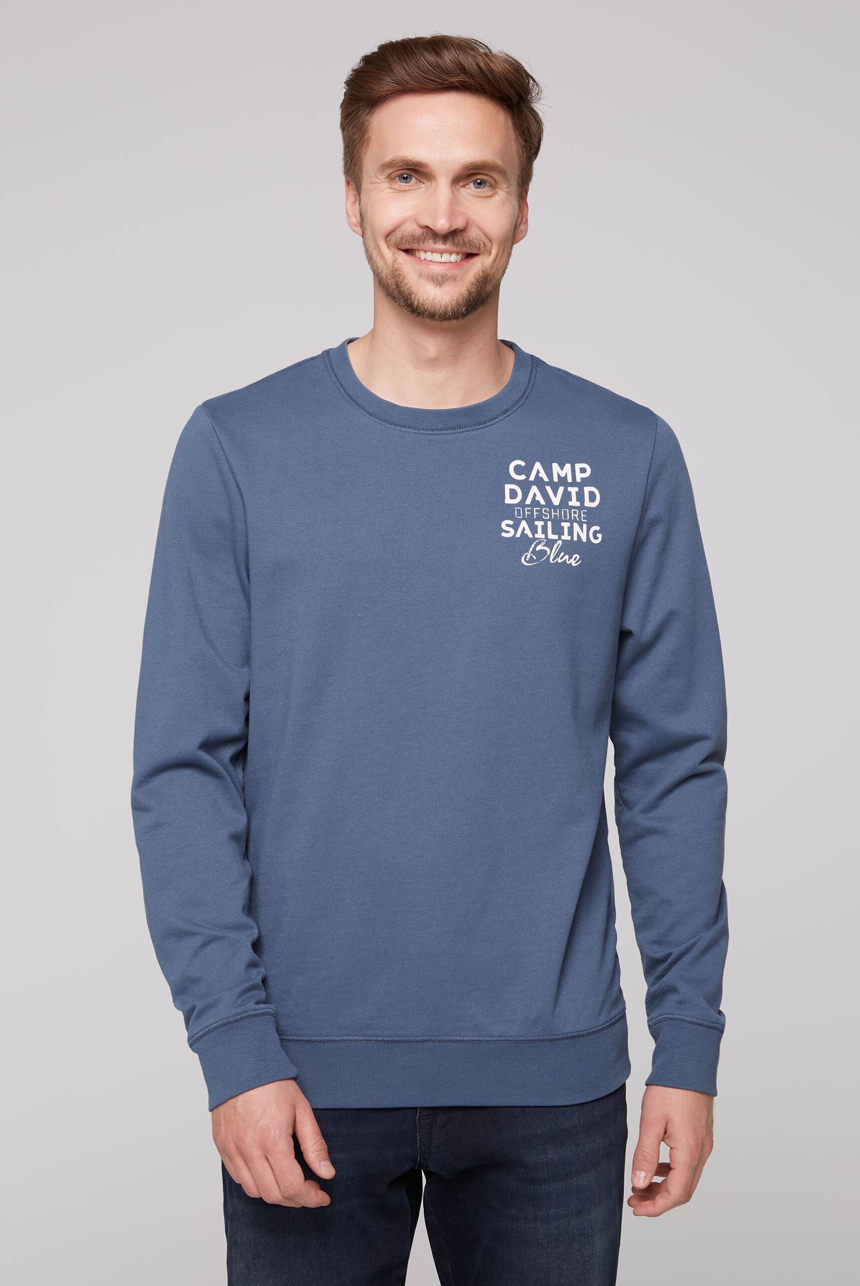 CAMP DAVID Sweater, mit Baumwolle