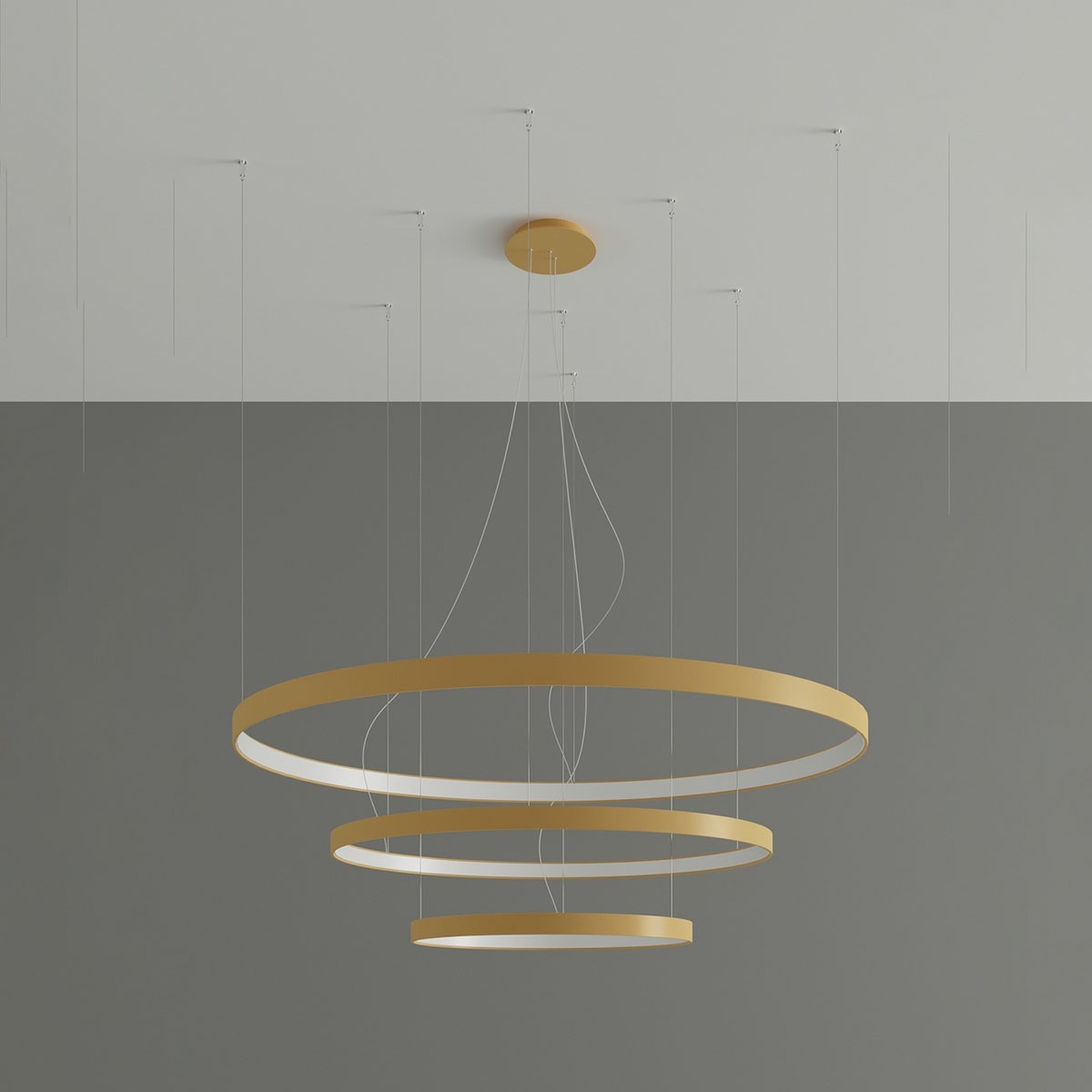 SOLLUX lighting Kronleuchter »RIO«, 1 flammig, Leuchtmittel LED-Modul | LED fest integriert, Verteiltes Licht