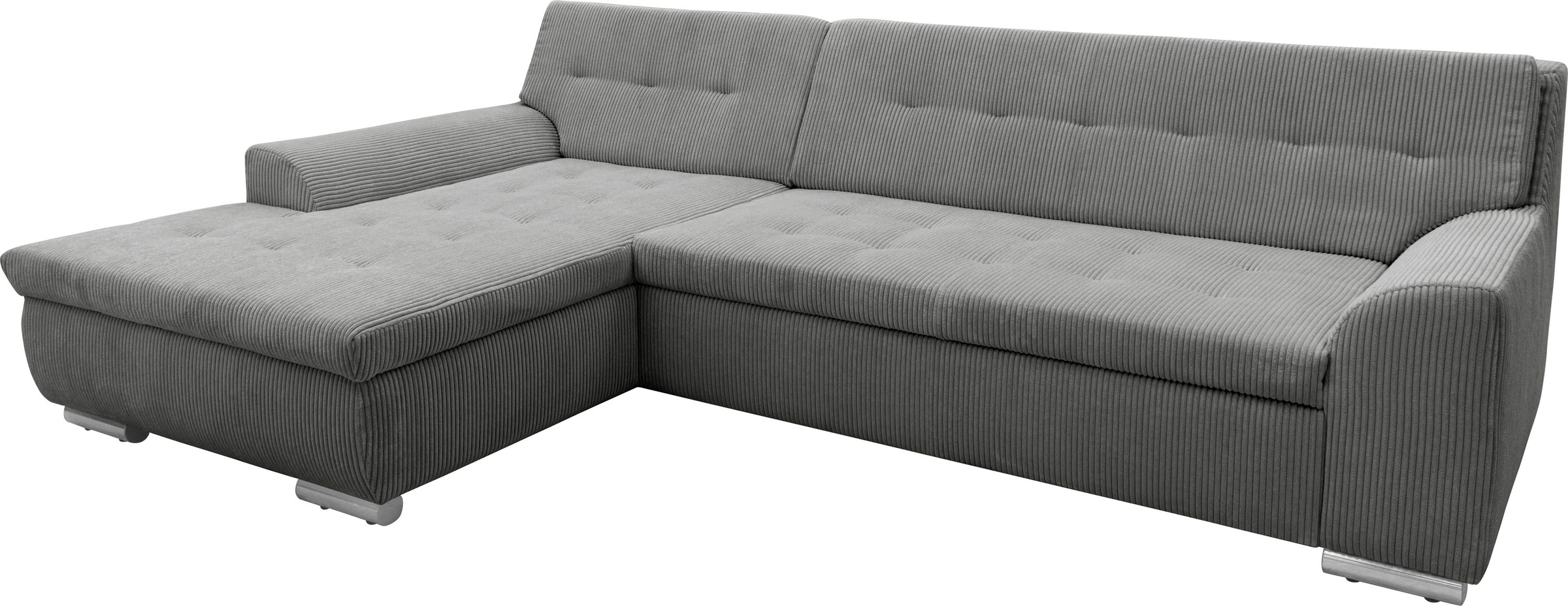 DOMO collection Ecksofa Treviso, wahlweise mit Bettfunktion, incl. Zierkissen