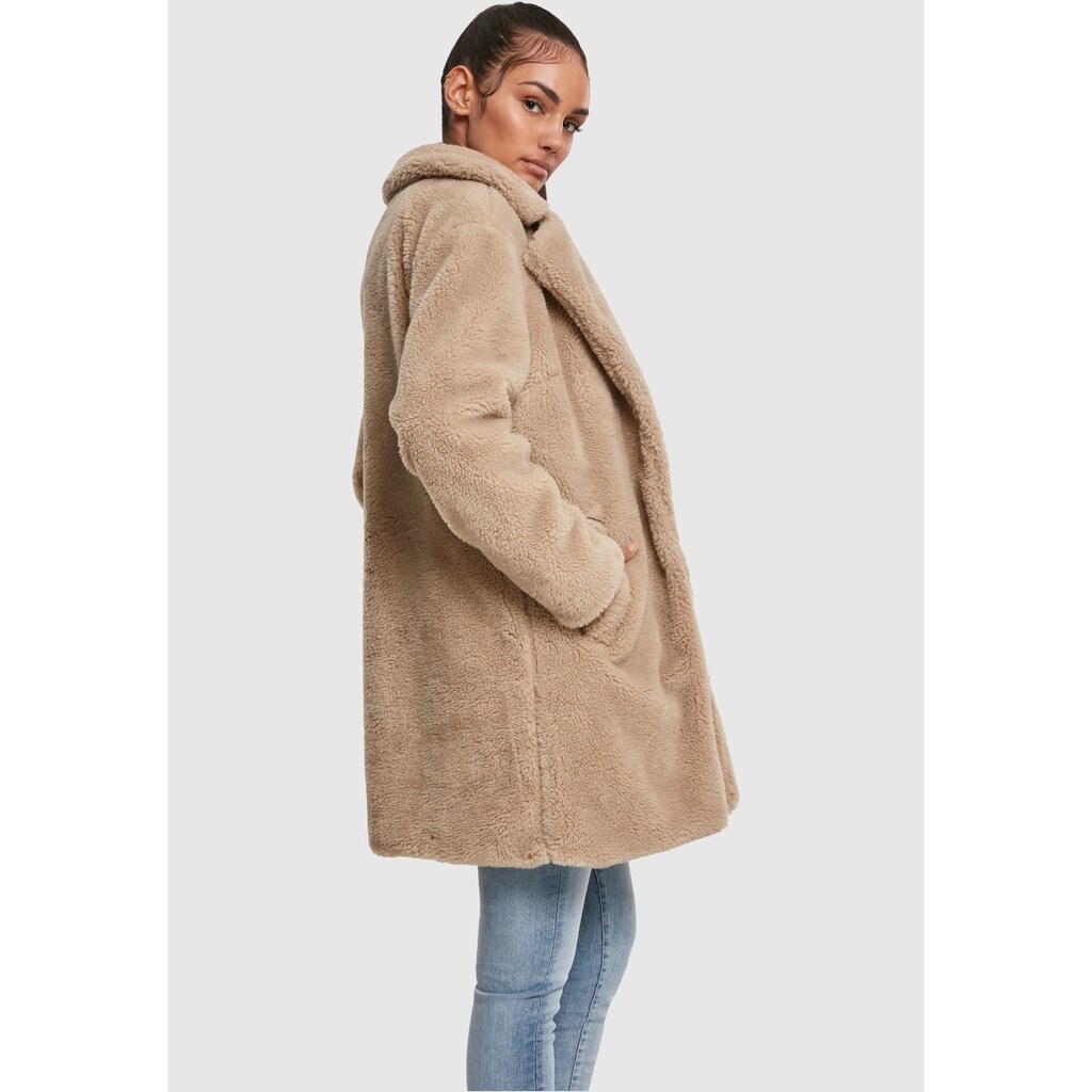 URBAN CLASSICS Parka »Urban Classics Damen Ladies Oversized Sherpa Coat«, (1 St.), ohne Kapuze