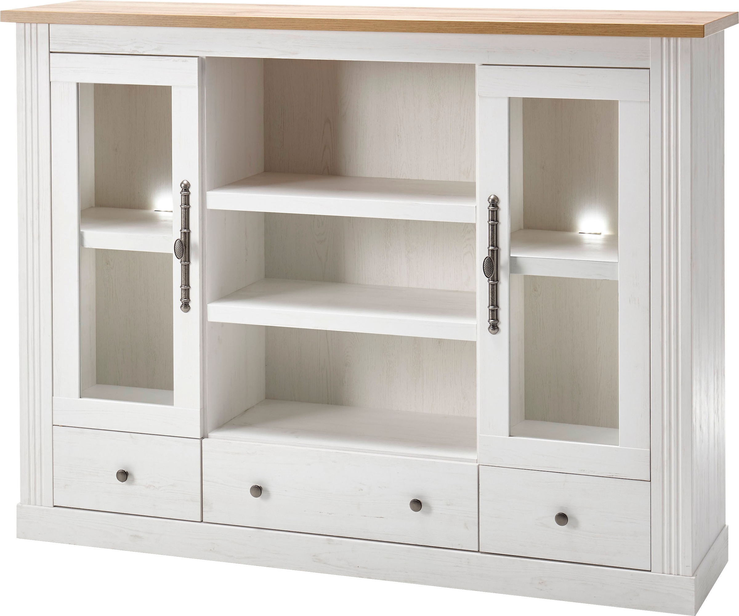 OTTO home Highboard "Westminster S" Höhe ca. 122cm, im angesagten Landhaus- günstig online kaufen