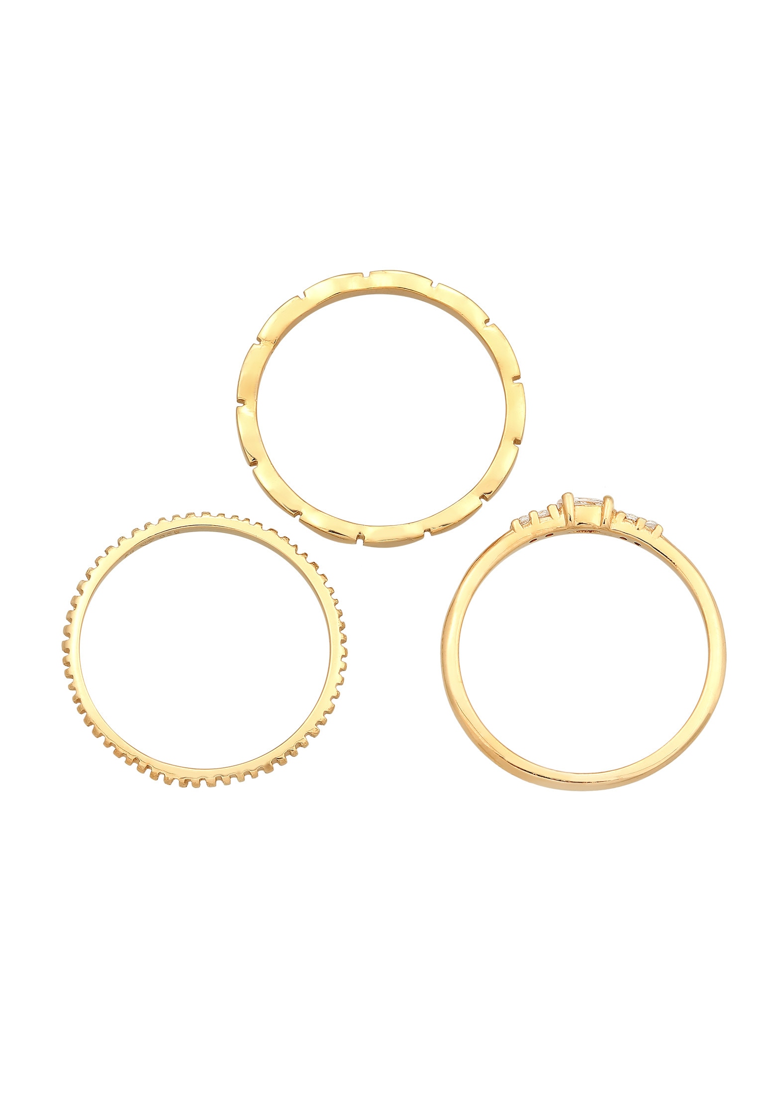 Elli Solitärring »Zirkonia Marquise Basic | Set für Stapelring kaufen Silber« BAUR 925