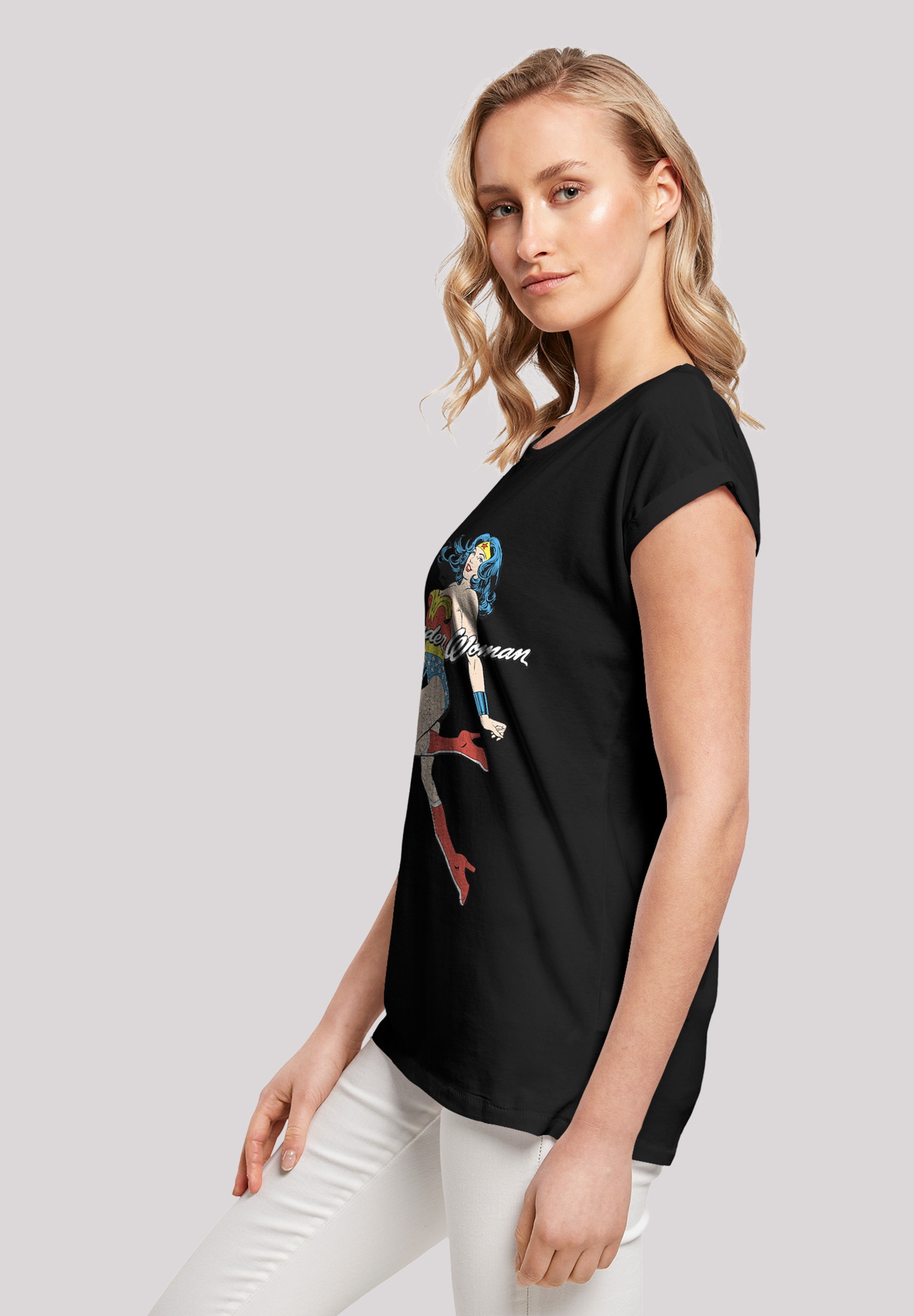 F4NT4STIC T-Shirt »DC Comics Wonder Woman Jump«, Print