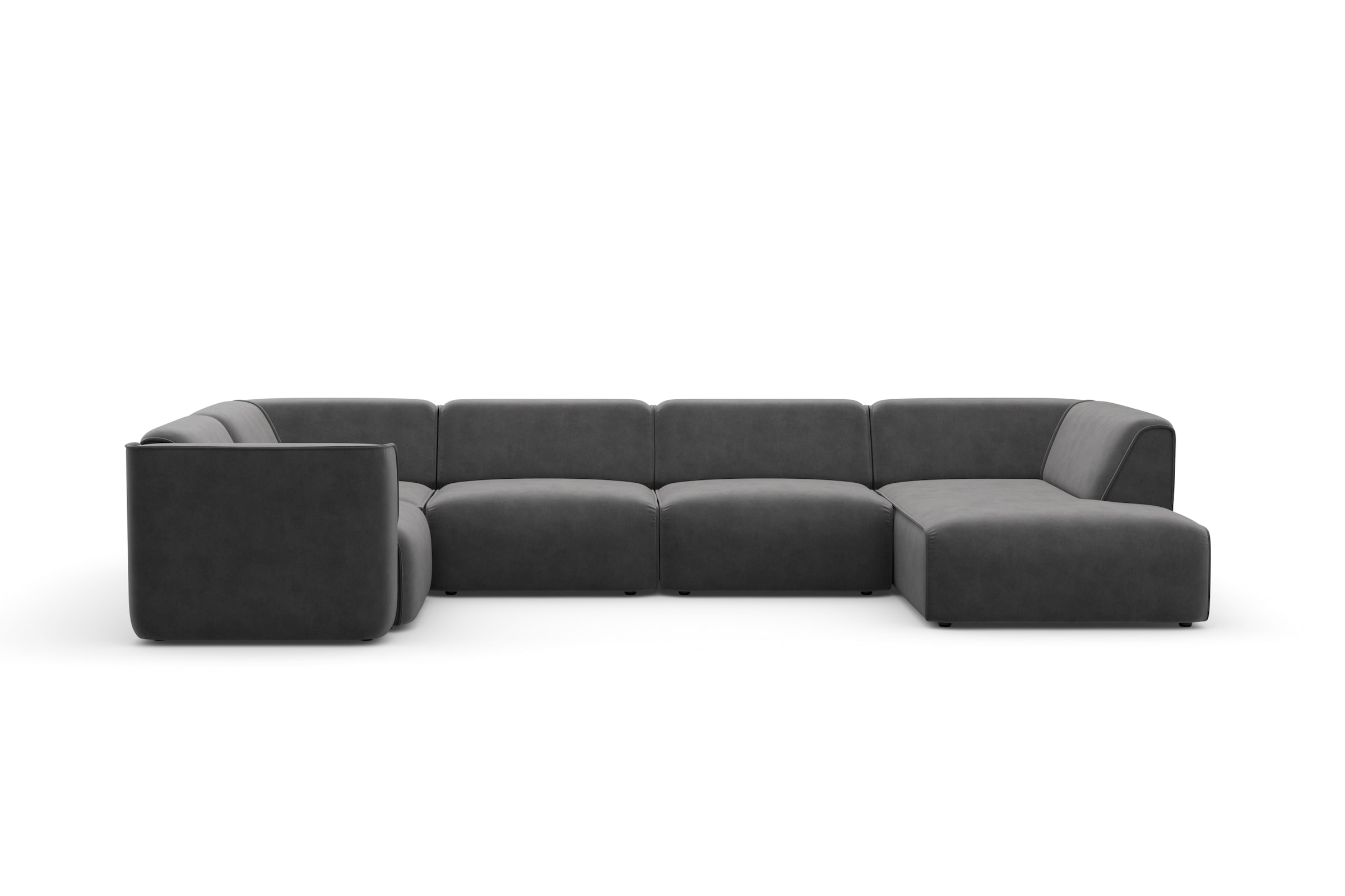 RAUM.ID Wohnlandschaft »Merid U-Form, jederzeit durch Module erweiterbar, B/T/H: 367/206/70 cm«, als Modul oder separat verwendbar, für individuelle Zusammenstellung