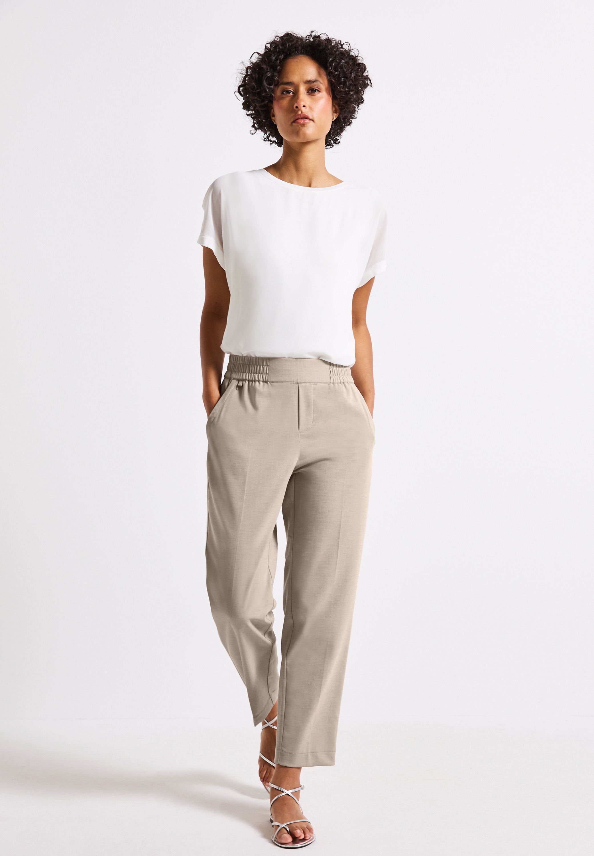 STREET ONE Jogger Pants, Middle Waist
