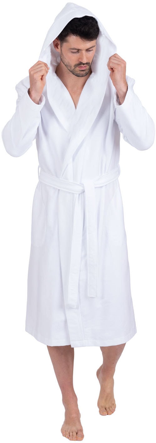Wewo fashion Unisex-Bademantel »3901, ideal für Sauna & Spa, Hotelbademantel, Morgenmantel«, (1 St.), leicht & saugfähig