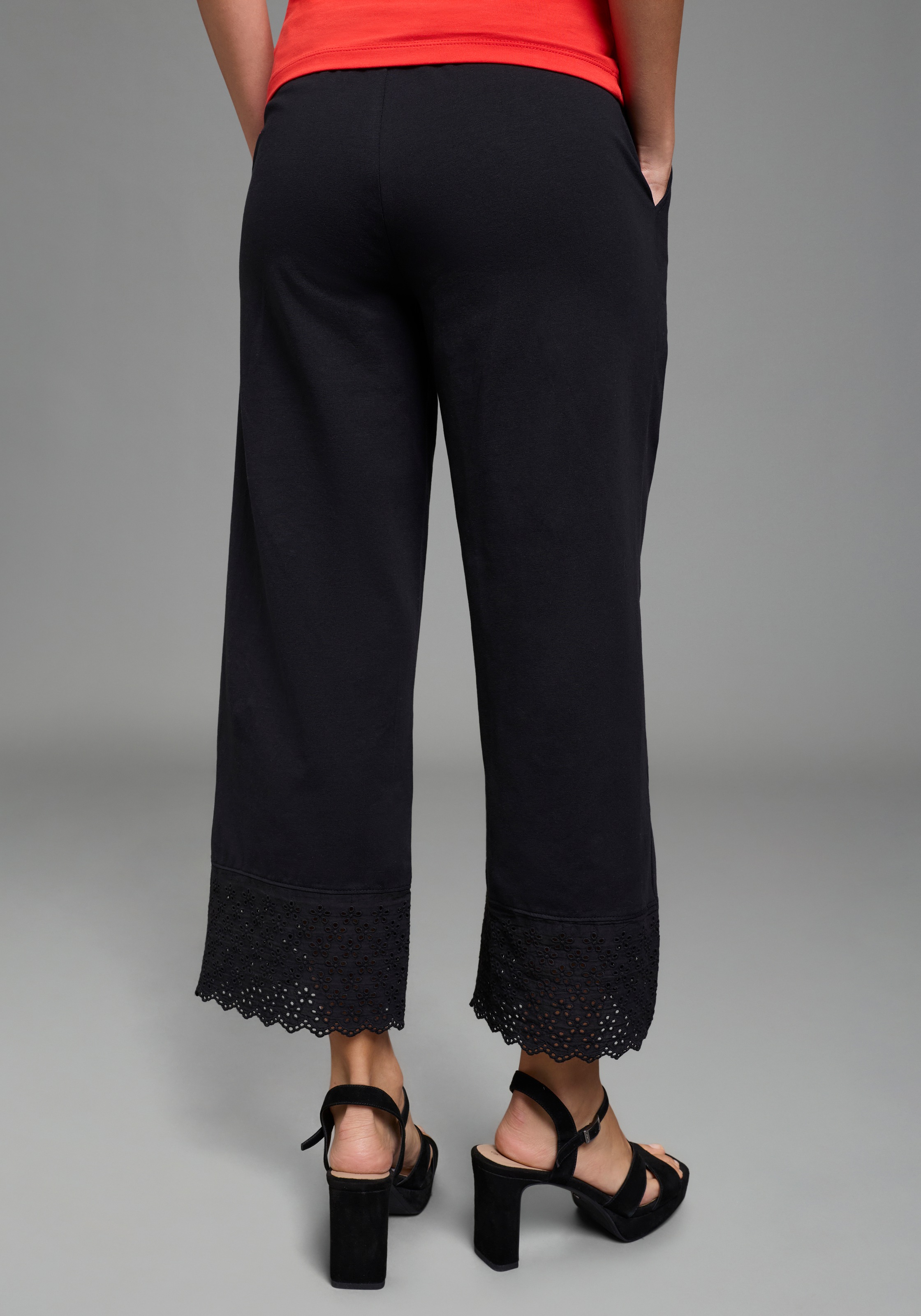 Laura Scott Culotte wadenlange Schnittform, weite Beinform, aus Baumwolle u günstig online kaufen