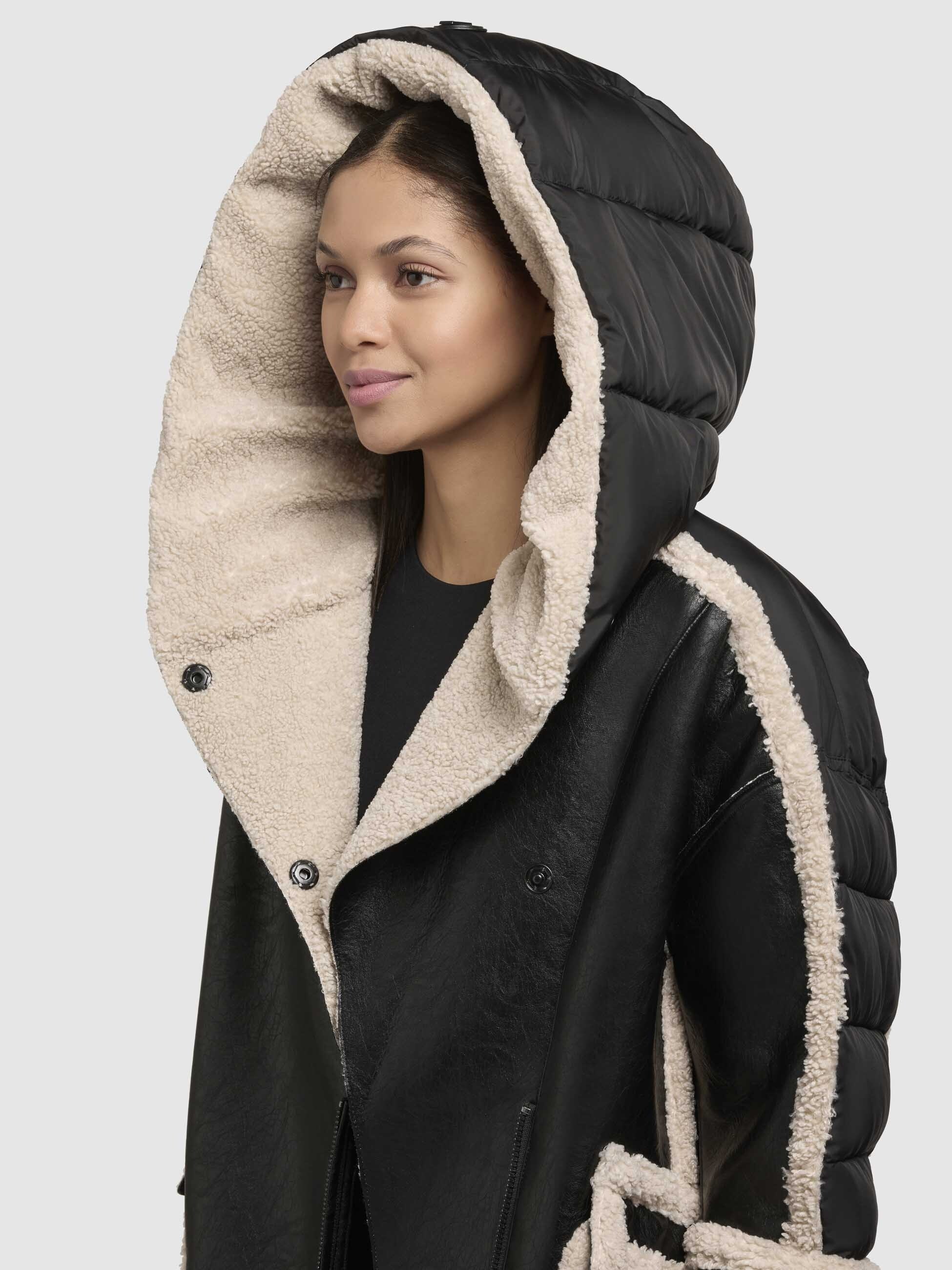 khujo Lederimitatjacke »KATY«, mit Kapuze