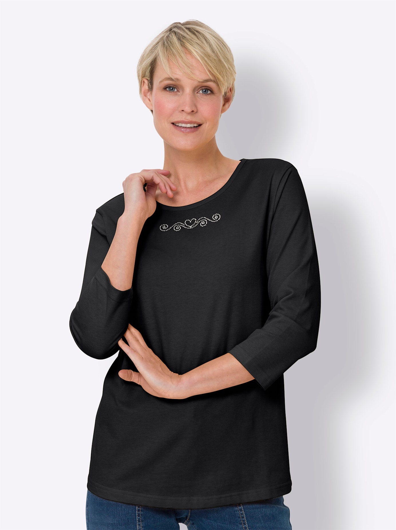 Classic Basics 3/4-Arm-Shirt "3/4-Arm-Shirt" 1 Stk. tlg. günstig online kaufen