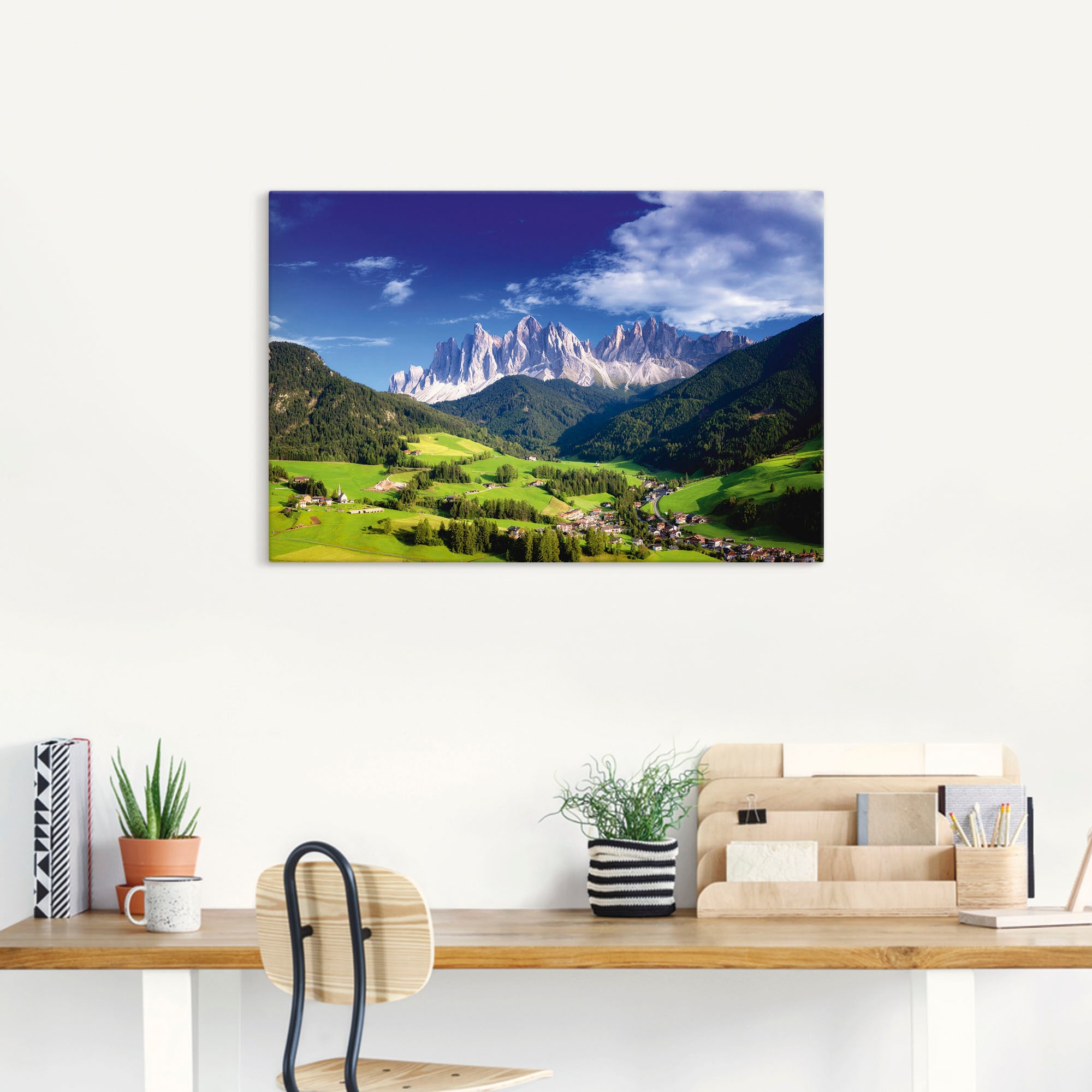 Artland Wandbild »Südtirol«, Berge Leinwandbild, oder Größen Alpenbilder, | in bestellen & Alubild, BAUR als St.), (1 versch. Poster Wandaufkleber
