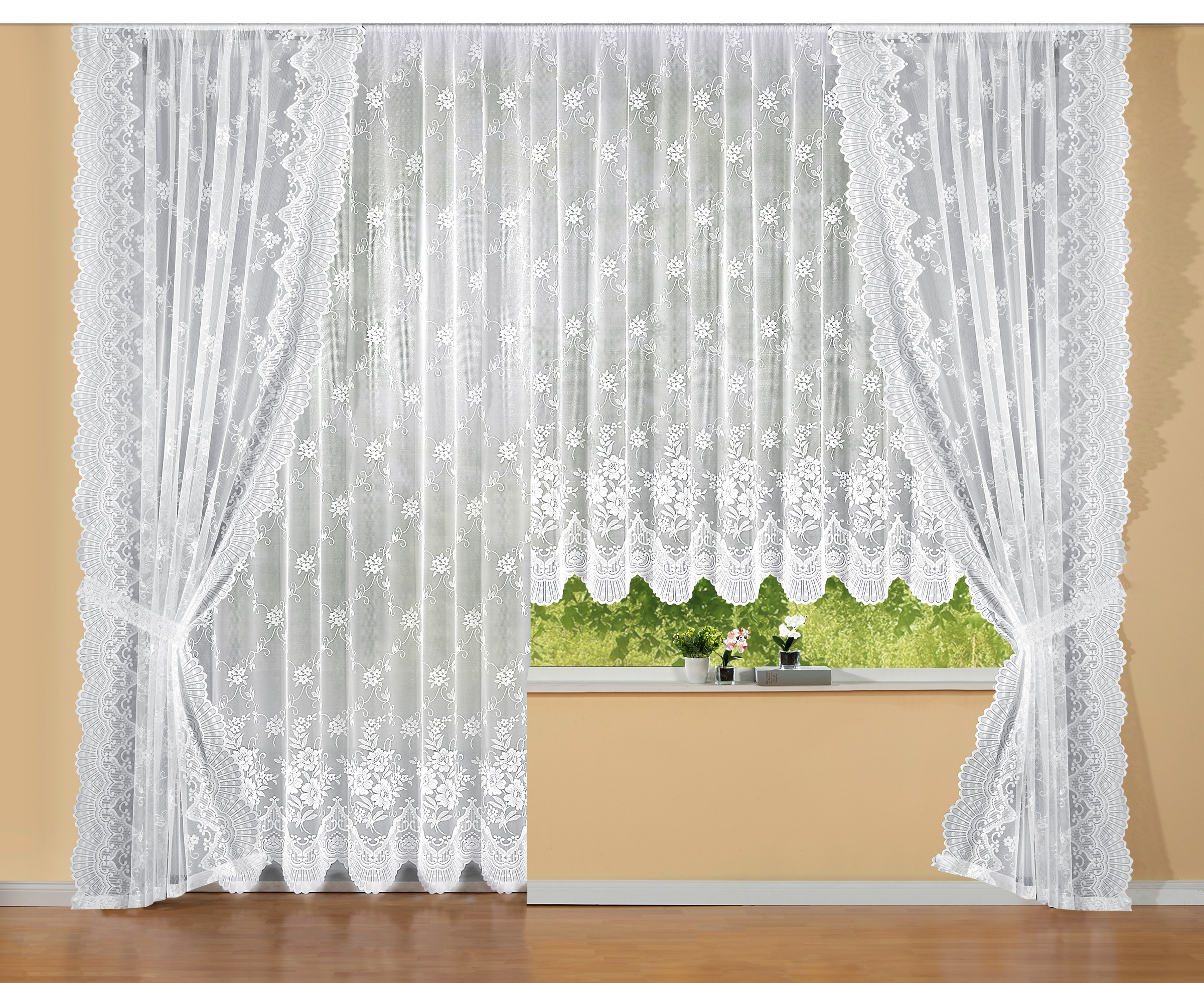 Weckbrodt Gardine "Siena" Kräuselband 1 Stk. tlg. Jacquard, strukturiert, A günstig online kaufen