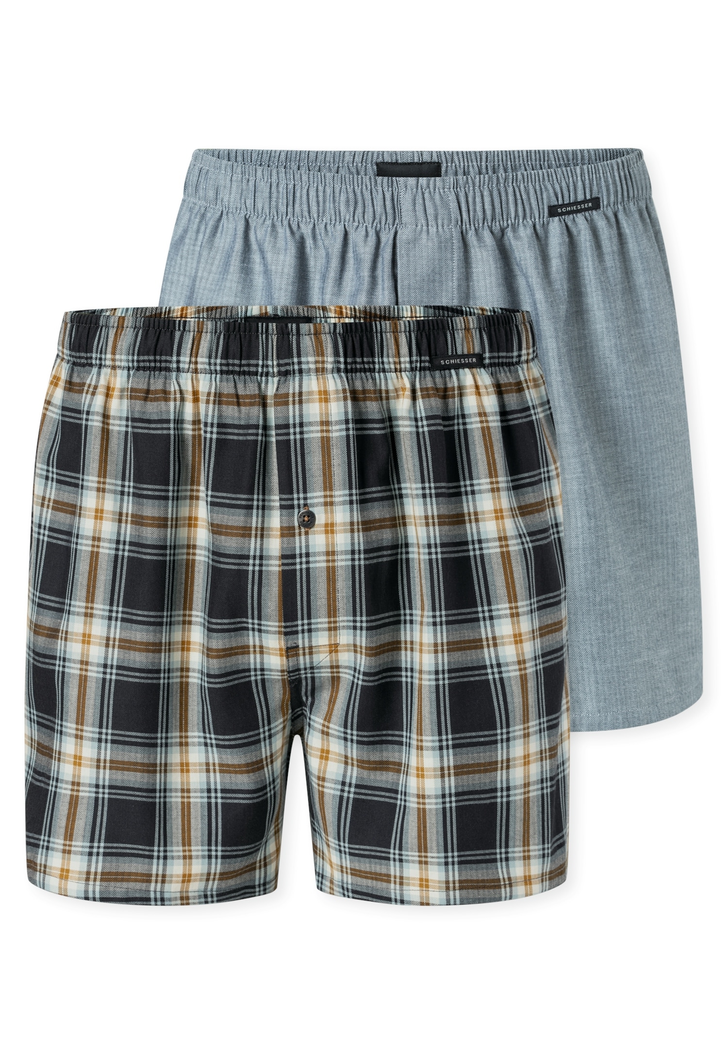 Schiesser Weiter Boxer »Boxershorts Multipack« Eingriff mit Knopf, elastischer Bund, lockere Passform